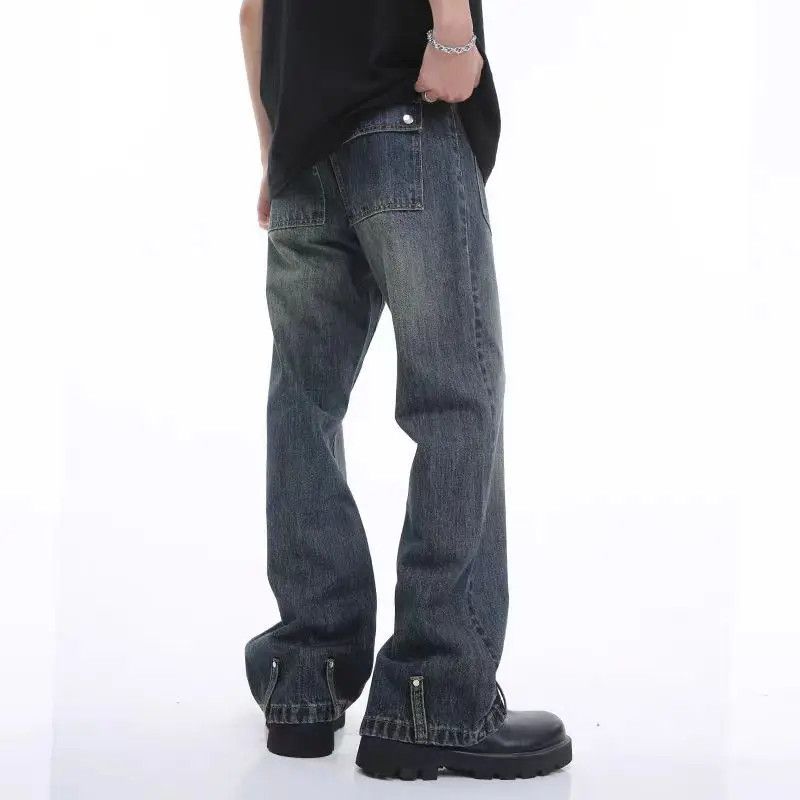 Japanese Brand × Jean Double-buttoned loose-fitting Harajuku jeans Size US 31 - 2 Thumbnail