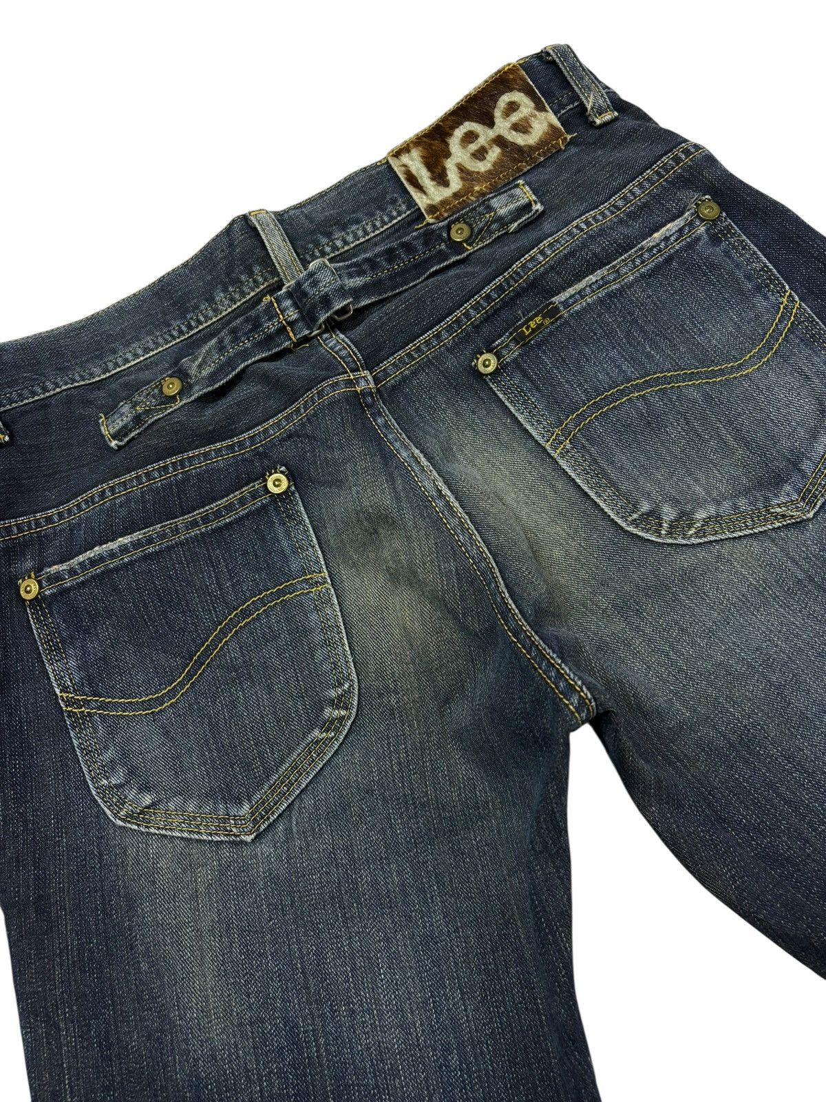 Japanese Brand Vtg Buckle Lee Japan Distressed Jeans Size US 32 / EU 48 - 5 Thumbnail