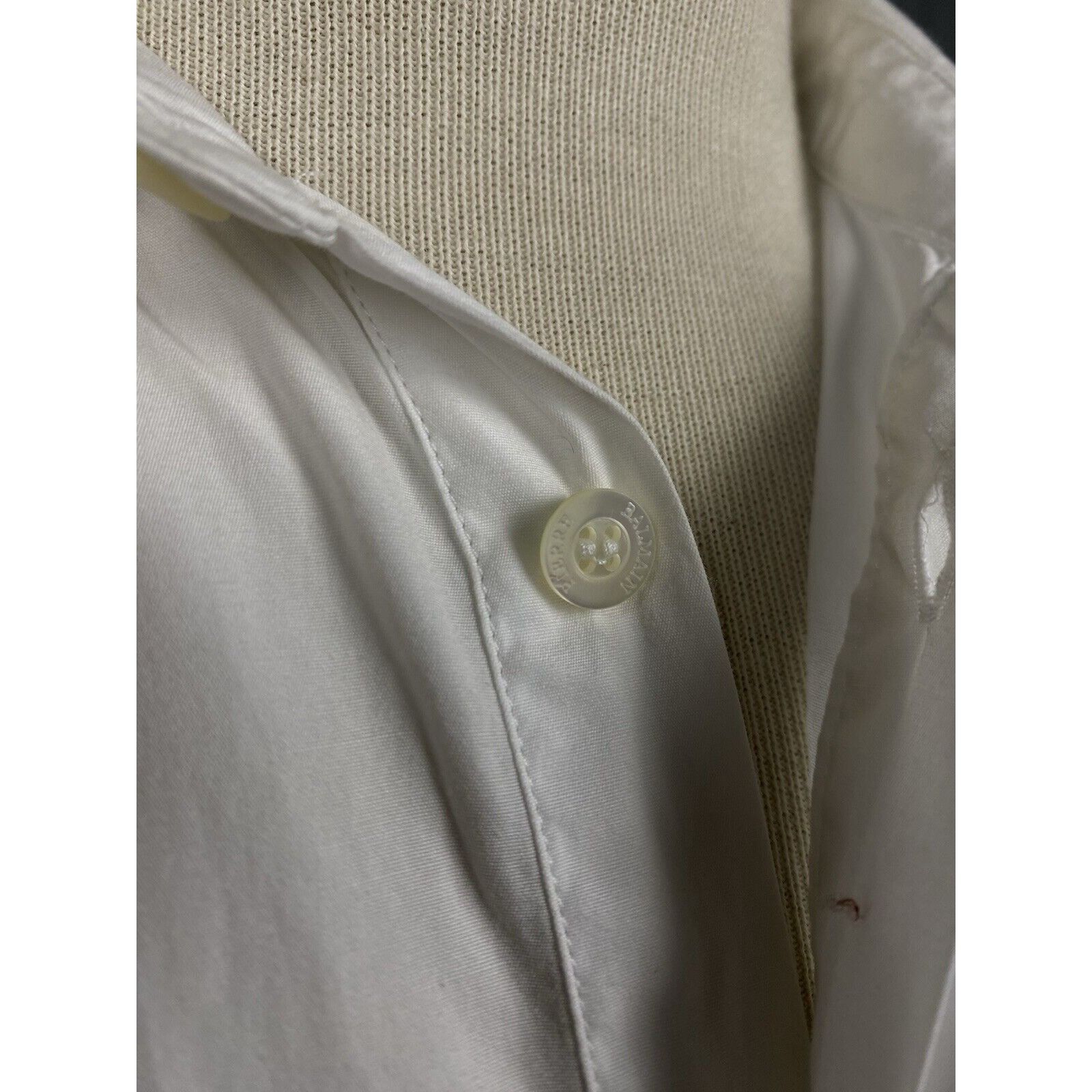 Pierre Balmain Pierre Balmain Men's White Longsleeve Dress Shirt Size 36/50 Size US M / EU 48-50 / 2 - 7 Thumbnail