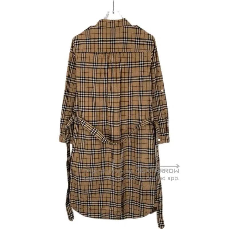 Burberry Burberry Brown Cotton Women's Dress. Size XS / US 0-2 / IT 36-38 - 2 Thumbnail