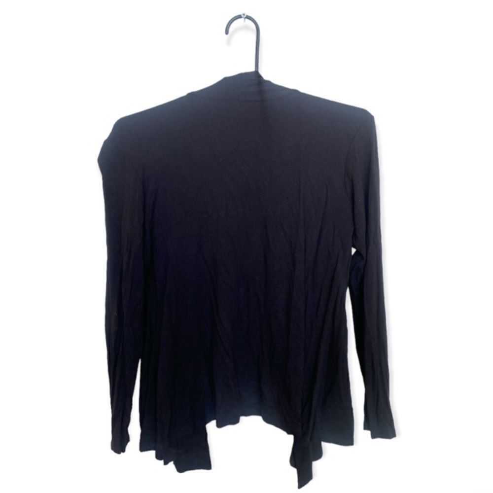 Other Claudia Richard Black Draped Open-Front Top – Size S – Soft Size S / US 4 / IT 40 - 3 Thumbnail