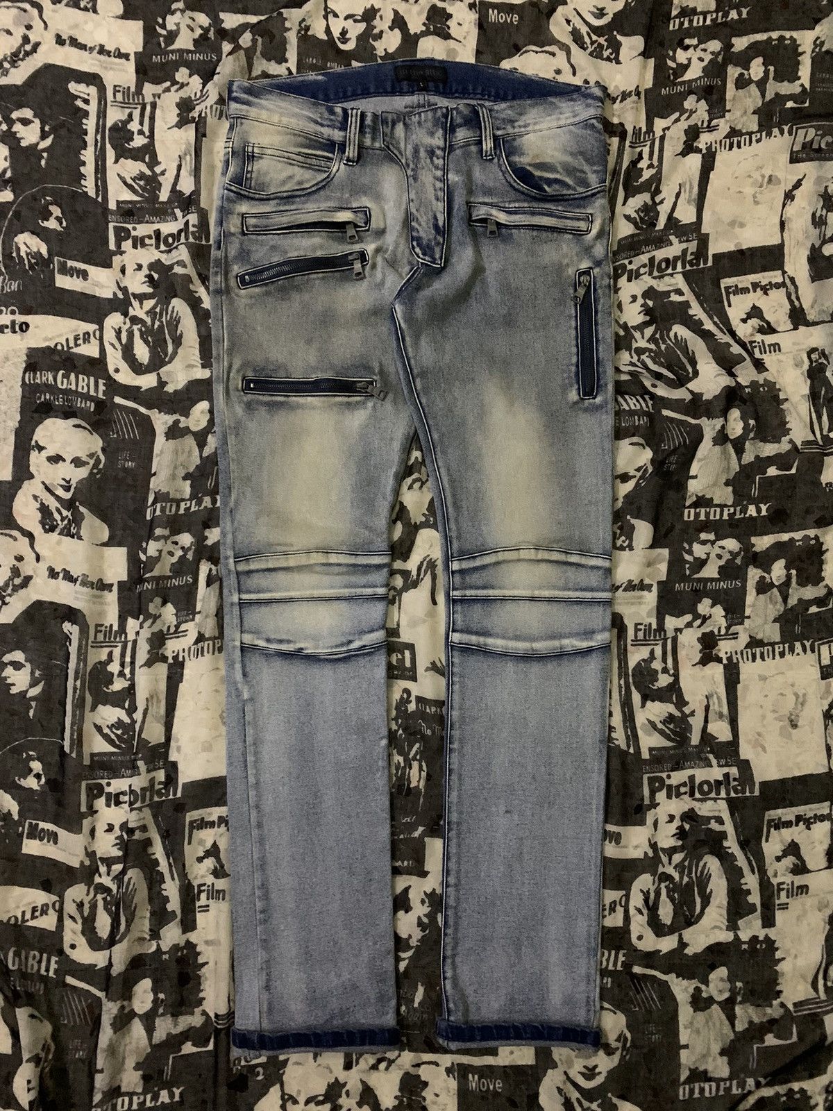 In The Attic 💥Japanese Avant Garde In The Attic Biker Pant Size US 33 - 1 Thumbnail