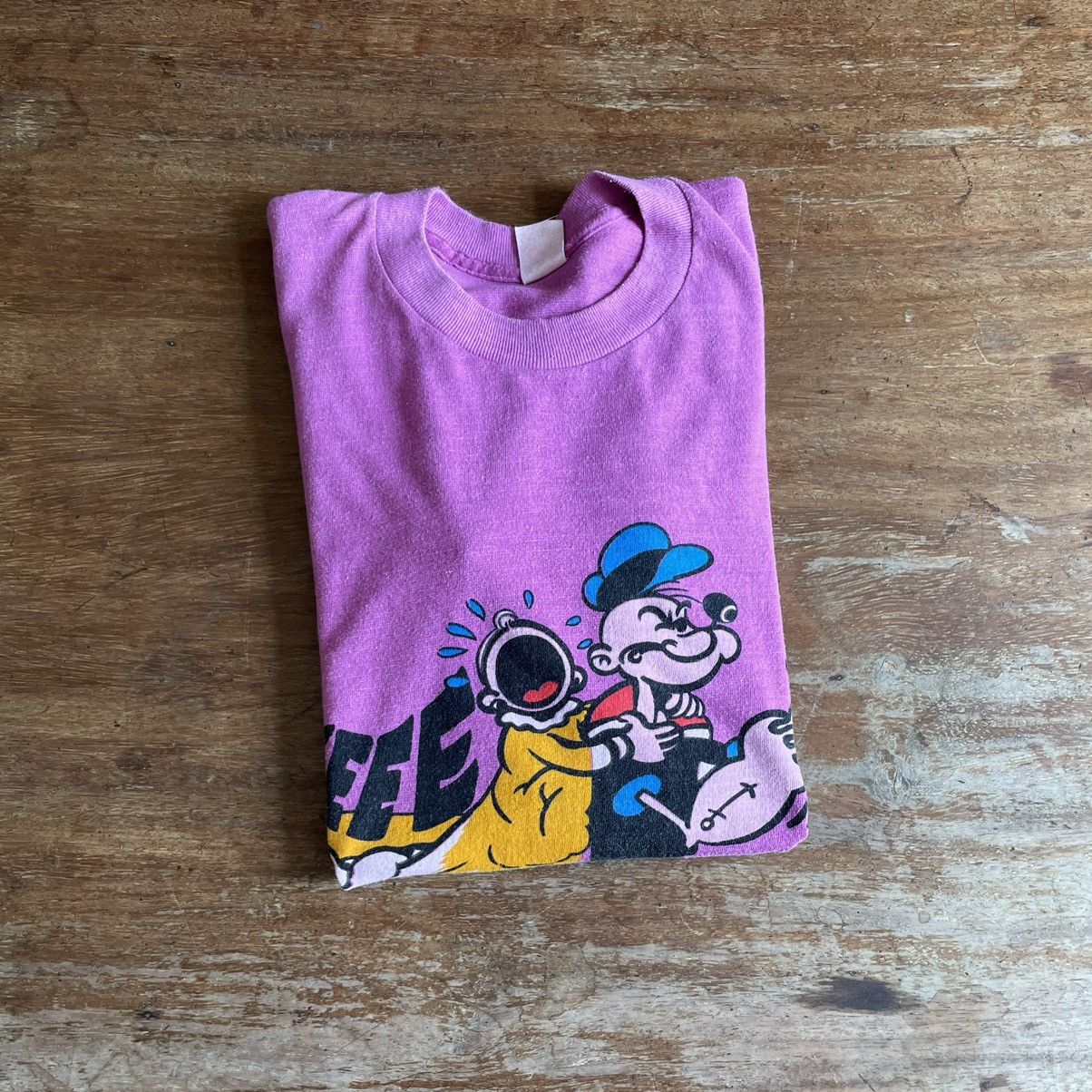 Cartoon Network × Vintage ☆ Vintage 70s Popeye The Sailor Tee 🥦 Size US M / EU 48-50 / 2 - 3 Thumbnail