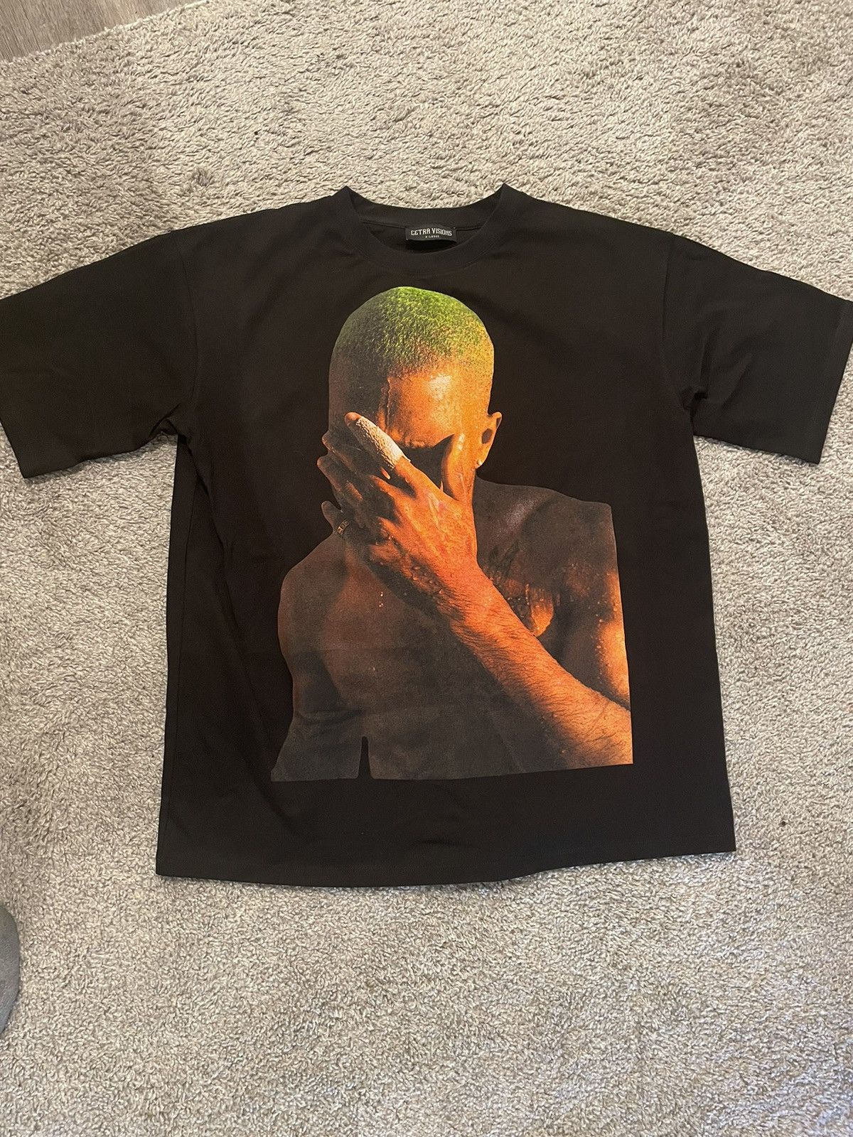 image of Marino Morwood Cetra Visions Frank Ocean Tee in Black, Men's (Size XL)