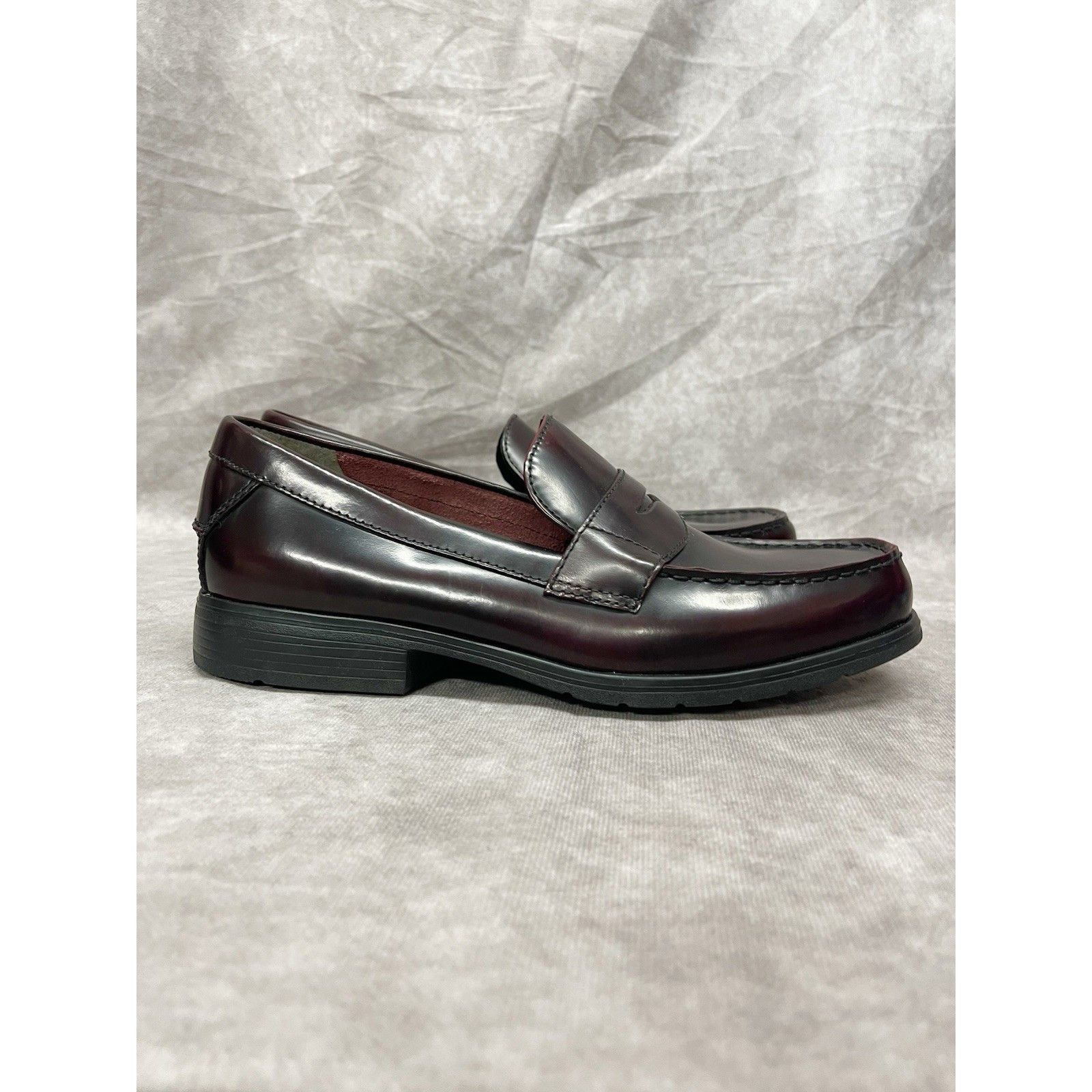 Bostonian New Bostonian Duralite Penny Loafers Mens 8M Burgundy Dress Size US 8 / EU 41 - 3 Thumbnail