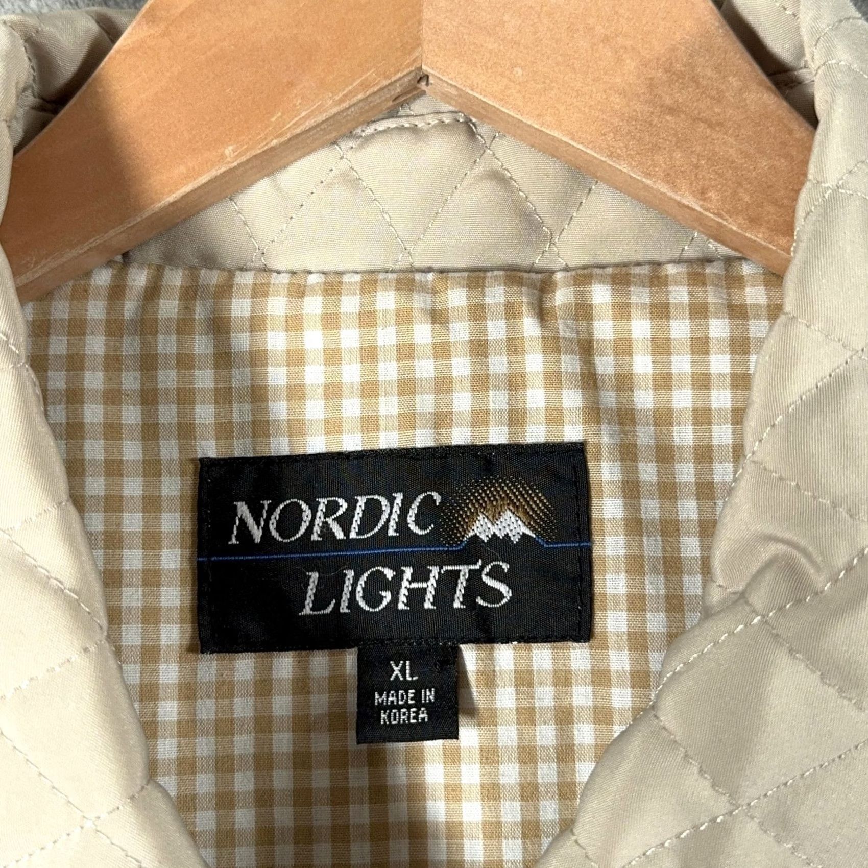 Vintage VINTAGE Nordic Lights Jacket Womens XL Beige Quilted Barn Coat 2000s Y2K Size XL / US 12-14 / IT 48-50 - 4 Thumbnail