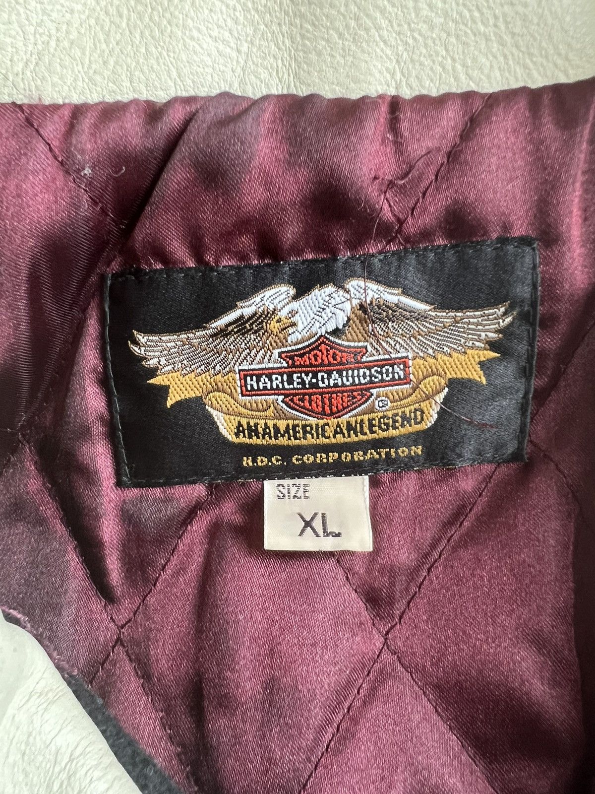 Harley Davidson 1980s Harley Davidson Pro Rider Leather Varsity Jacket Size US XL / EU 56 / 4 - 12 Thumbnail