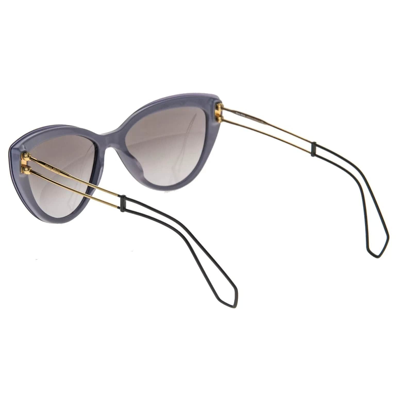 Miu Miu MIU MIU COLLECTION 12R Black Violet Gold Wire Cat MU12RS Size ONE SIZE - 8 Thumbnail