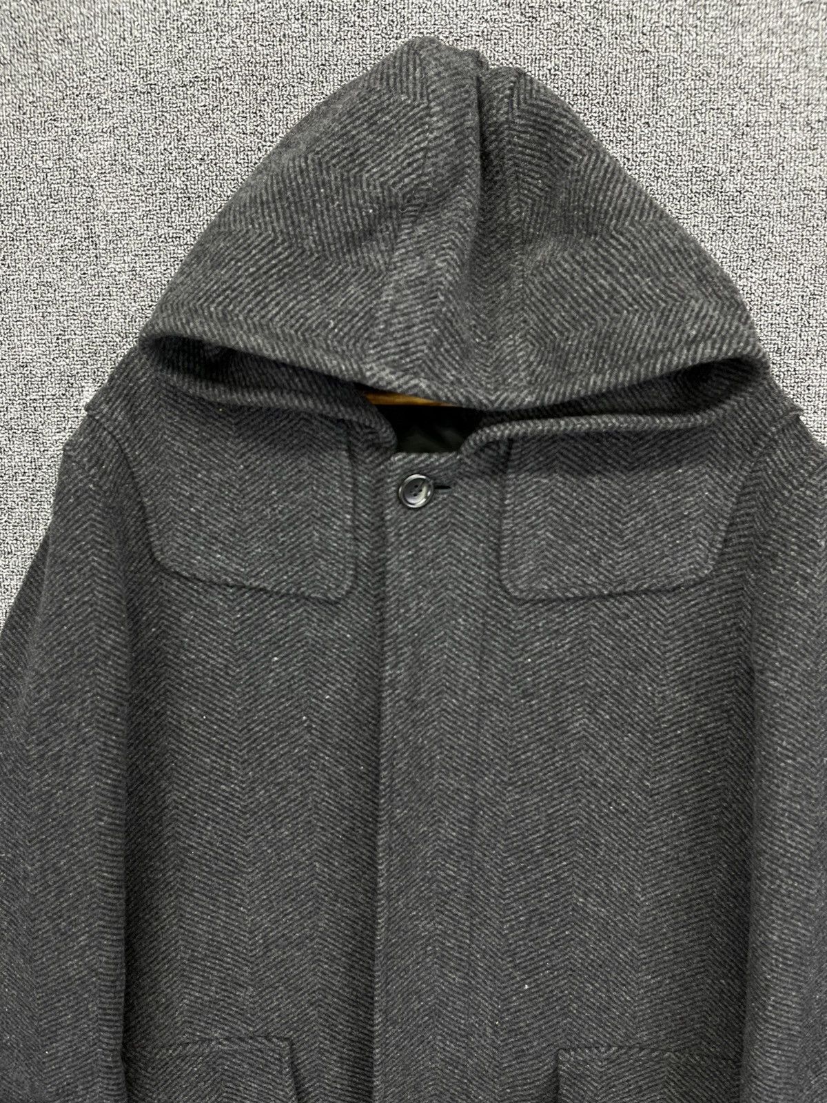 Alexander Julian Vintage Alexander Julian Luxury Hooded Wool Button Up Jacket Size US L / EU 52-54 / 3 - 4 Thumbnail