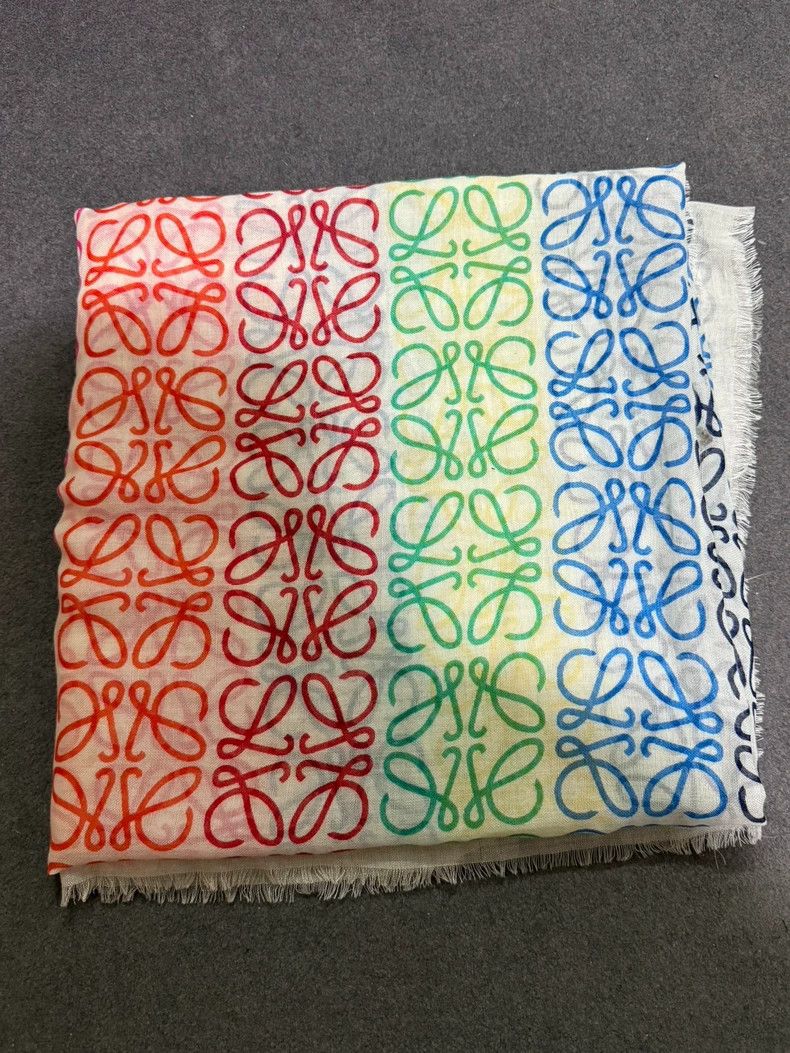 Loewe LOEWE Colorful full logo scarf Size ONE SIZE - 1 Thumbnail