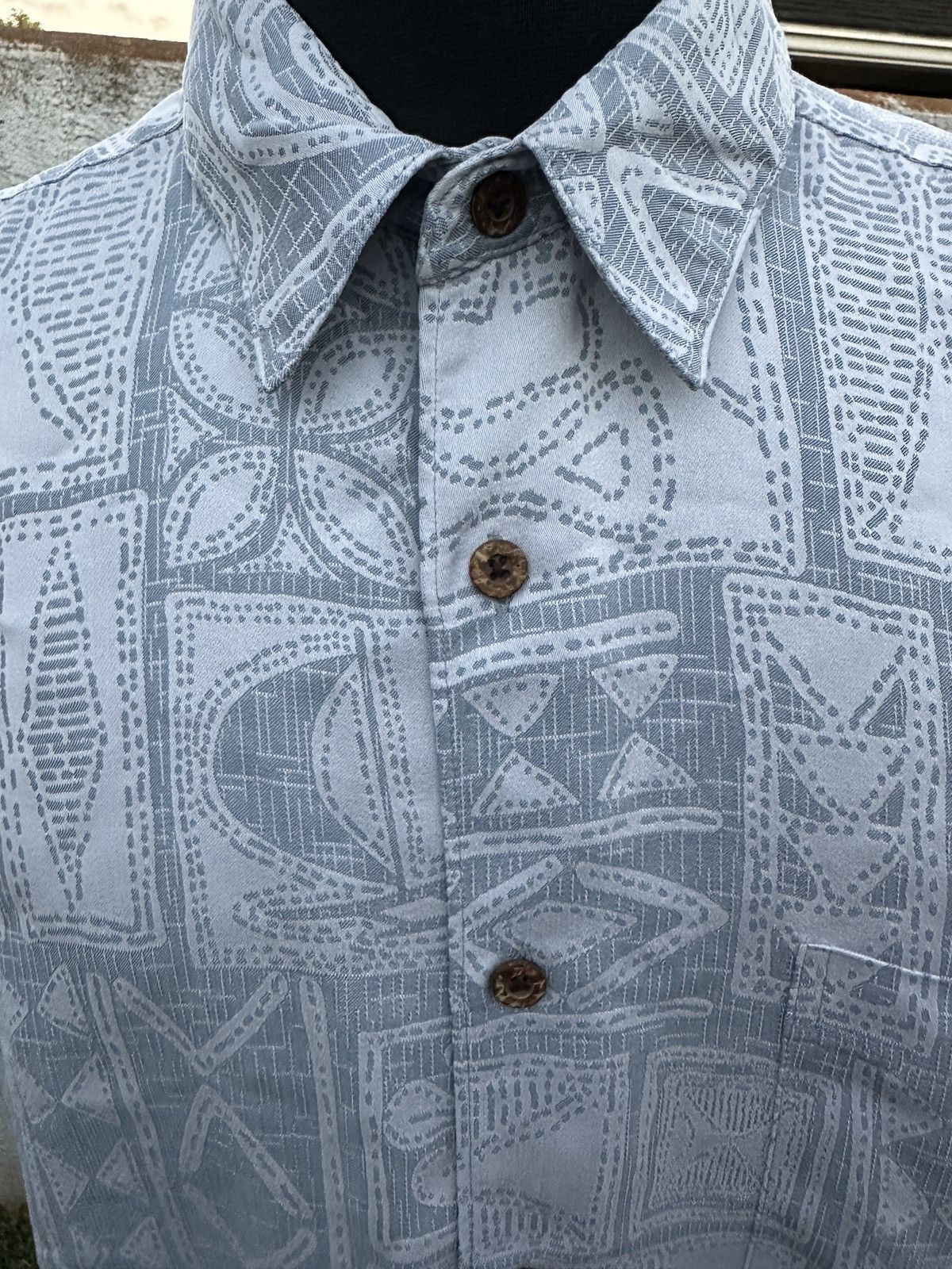 Other PreOwned Kahala Hawaiian Print Green Full Button Men's Large Size US L / EU 52-54 / 3 - 3 Thumbnail