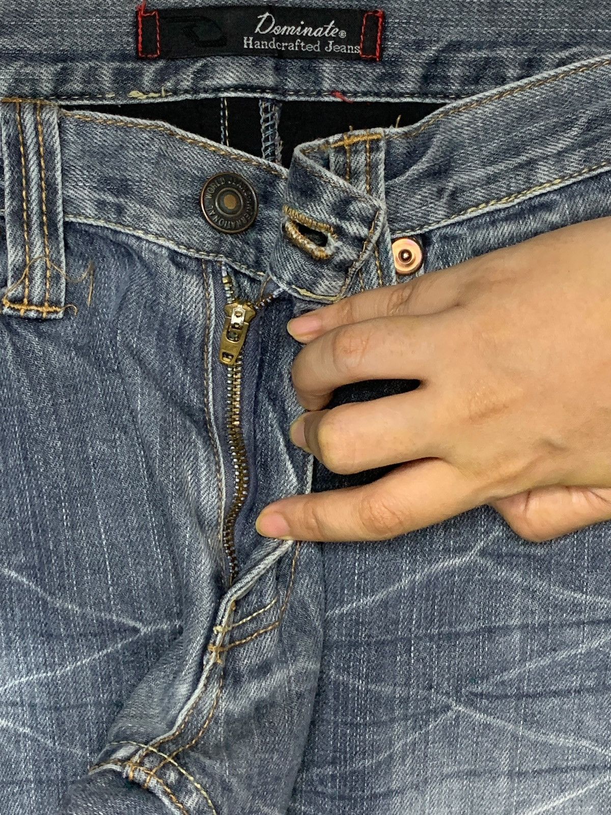 Japanese Brand Vintage Japanese Brand Faded Wash Handcrafted Style Jeans Size US 30 / EU 46 - 3 Thumbnail