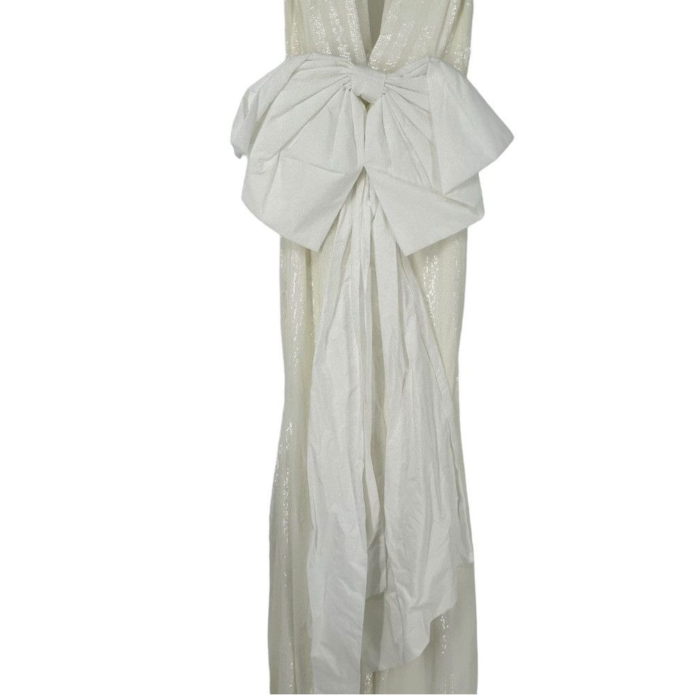 Other REBECCA VALLANCE DAVINA TAFFETA BOW GOWN IVORY MODERN BRIDE Size XS / US 0-2 / IT 36-38 - 5 Thumbnail