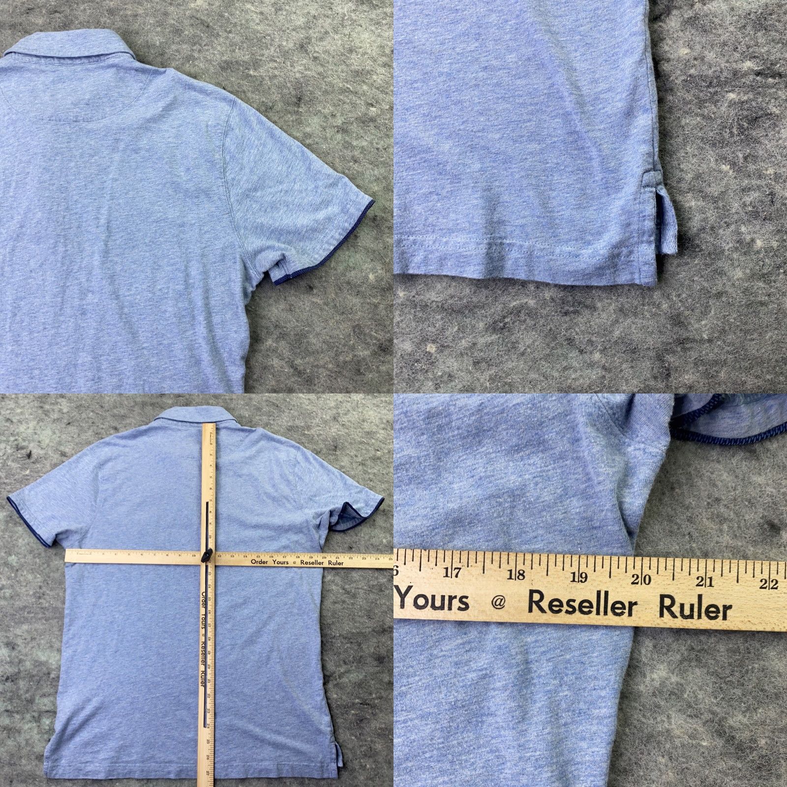 Rodd & Gunn Rodd & Gunn Shirt Mens Medium Blue Golf Polo Short Sleeve Pocket Sports Fit Size US M / EU 48-50 / 2 - 8 Thumbnail