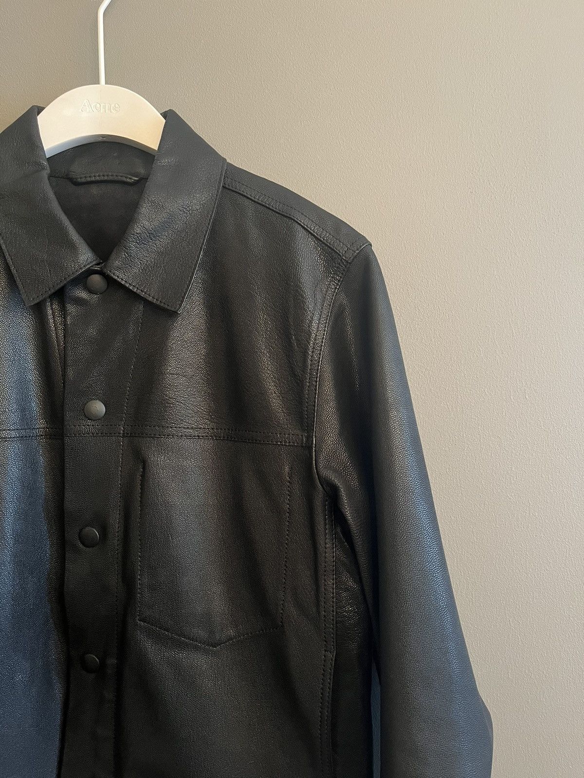 Acne Studios $1.500 Acne Studios Jam Leather Jacket Size US M / EU 48-50 / 2 - 2 Thumbnail