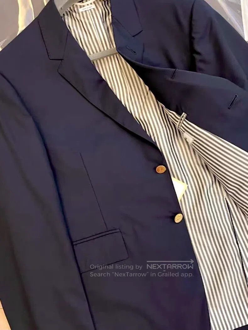 Thom Browne Thom Browne size 2 Blazers Navy Blue Size 40S - 2 Thumbnail