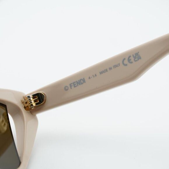 Fendi Fendi FE40009I 57J Sunglasses Shiny Brown Cat Eye Frame Size ONE SIZE - 7 Thumbnail