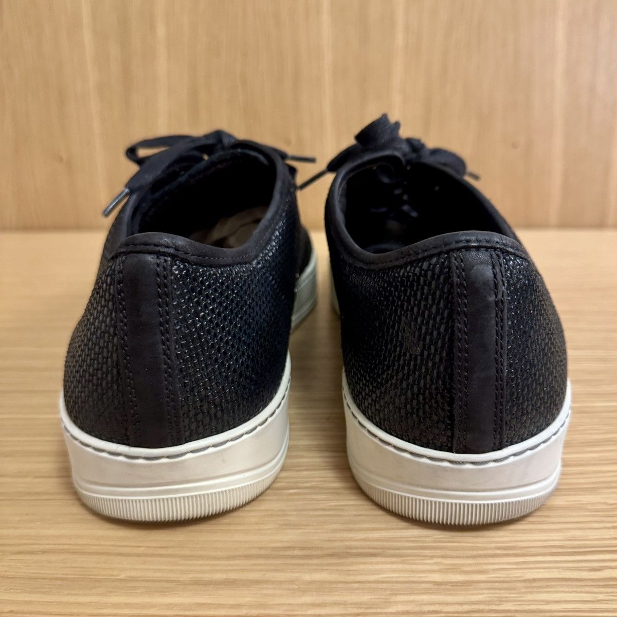 Lanvin Lanvin DBB1 Black Textured Leather Sneakers Mens UK12/US13 Size US 13 / EU 46 - 5 Thumbnail