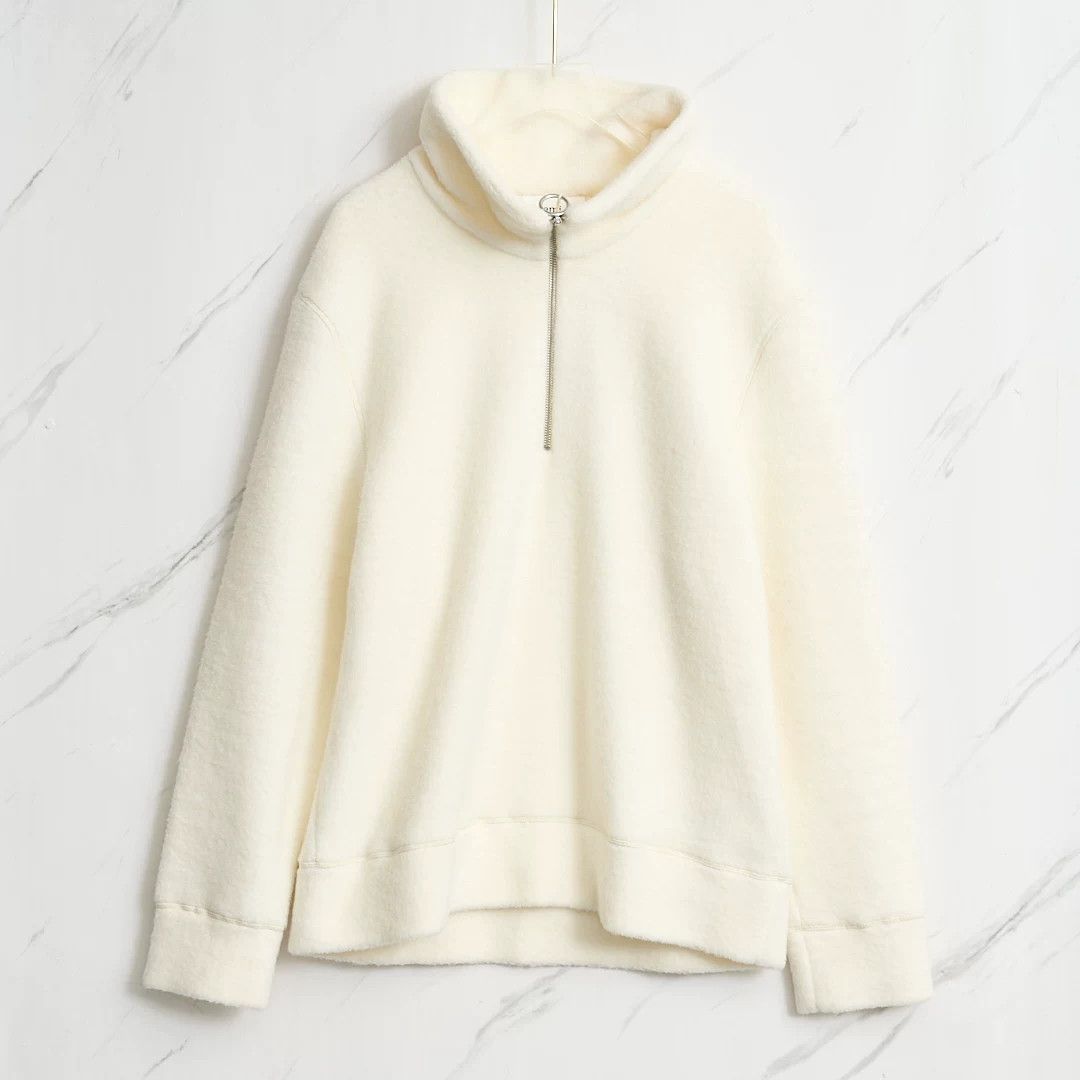 AMI Ami Paris Zip Fleece Top Size M / US 6-8 / IT 42-44 - 1 Thumbnail