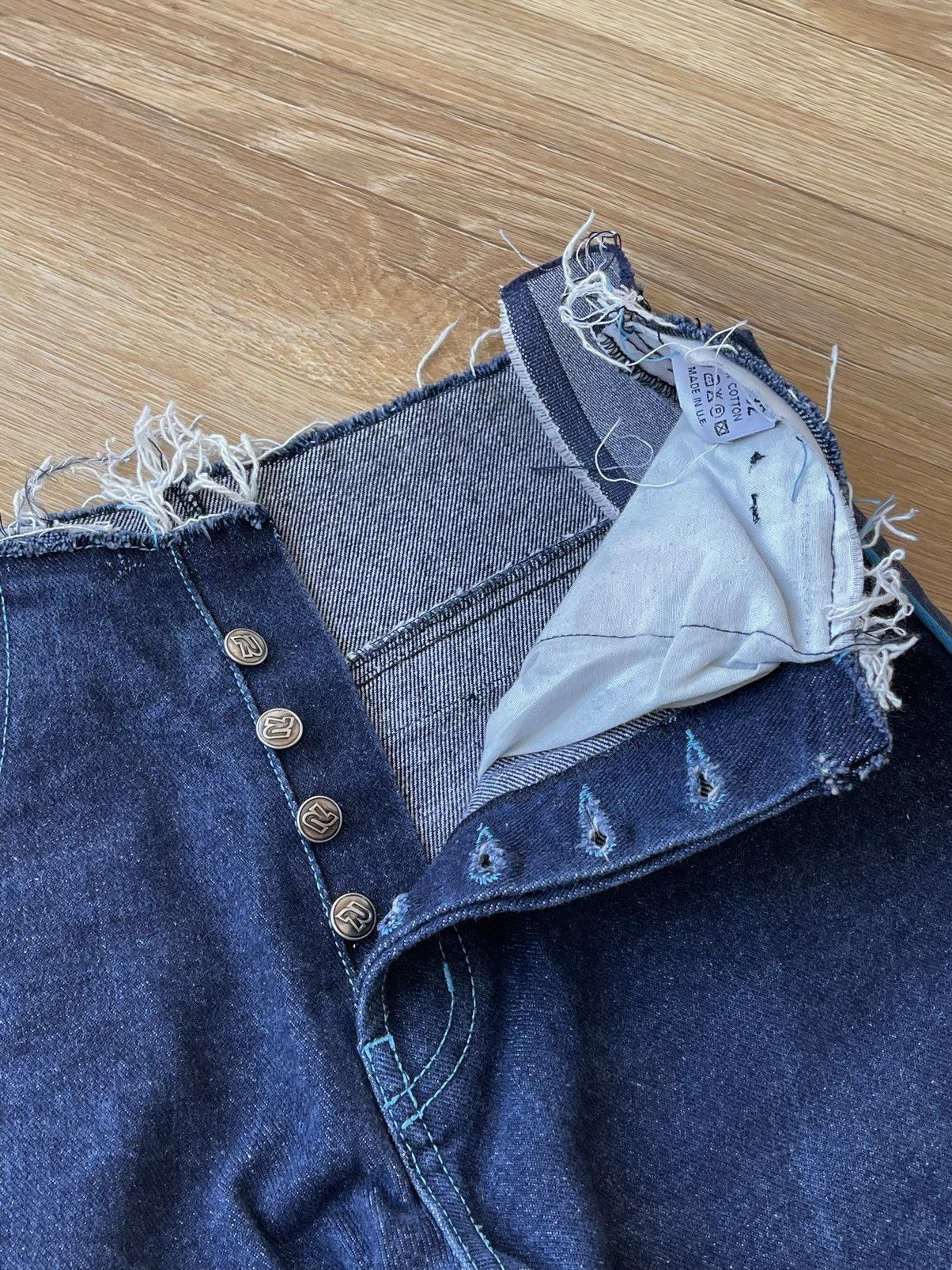 JNCO JNCO Style Resina Baggy Denim Jeans Wide Leg Y2K HipHop 90s Size US 30 / EU 46 - 15 Thumbnail