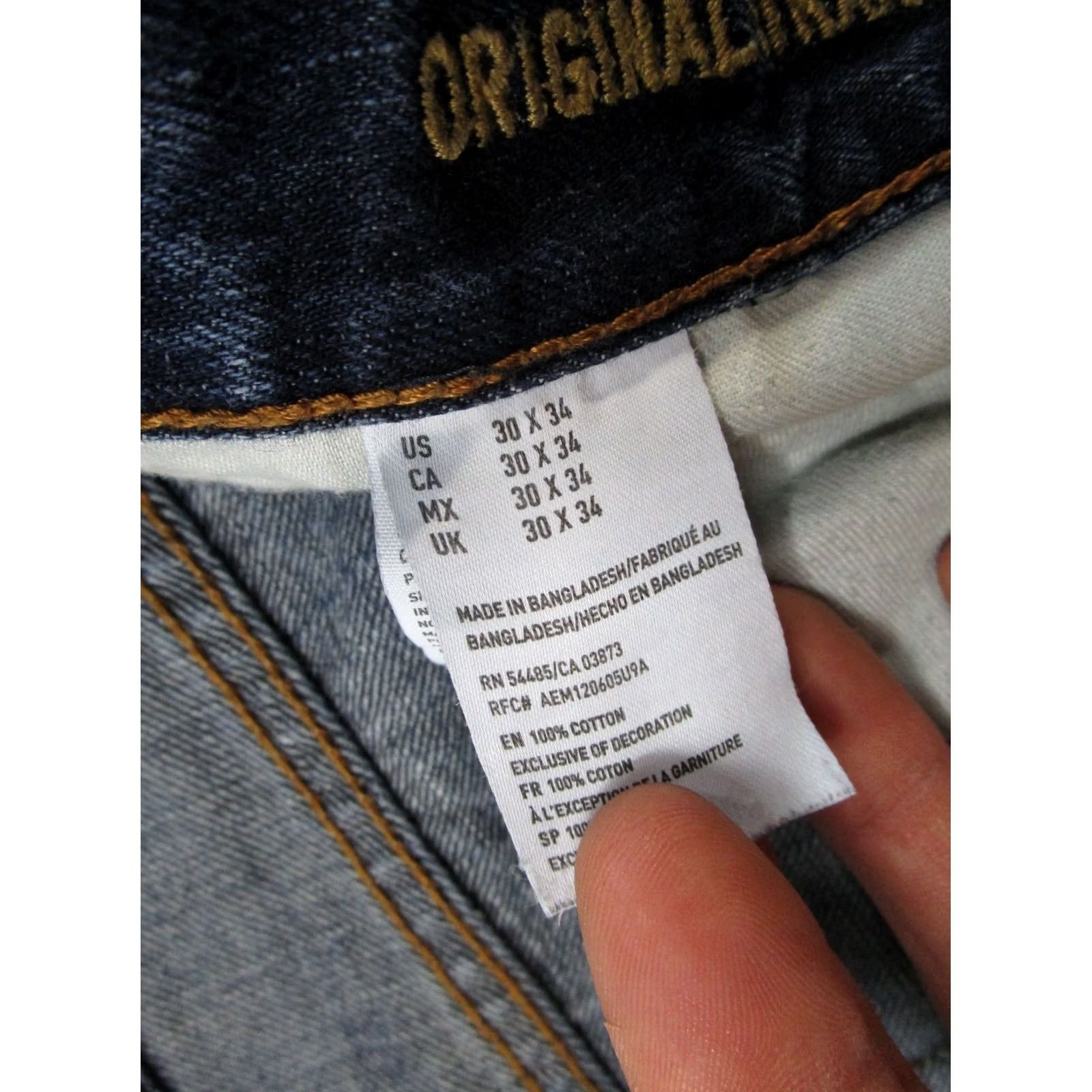 American Eagle Outfitters American Eagle Outfitters Jeans Mens Size 30x34 Straight 5-Pocket Denim Blue Mid Rise 30 in Waist Regular Fit Vintage? Size US 30 / EU 46 - 6 Thumbnail
