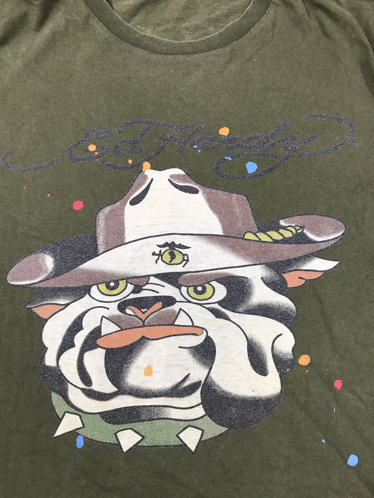 Ed Hardy × Vintage Ed Hardy Dog T Shirt Size US L / EU 52-54 / 3 - 3 Thumbnail