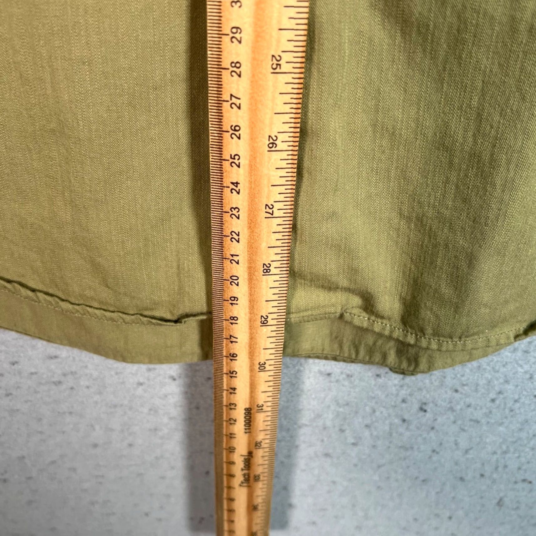 Sandro Sandro Button-Up Shirt Mens Medium Olive Green 100% Cotton Long Sleeve Carded? Size US M / EU 48-50 / 2 - 7 Thumbnail