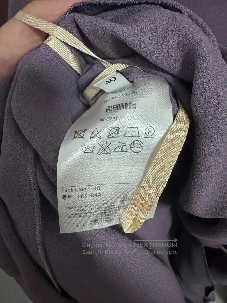 Valentino Valentino Purple cape dress Size S / US 4 / IT 40 - 5 Thumbnail