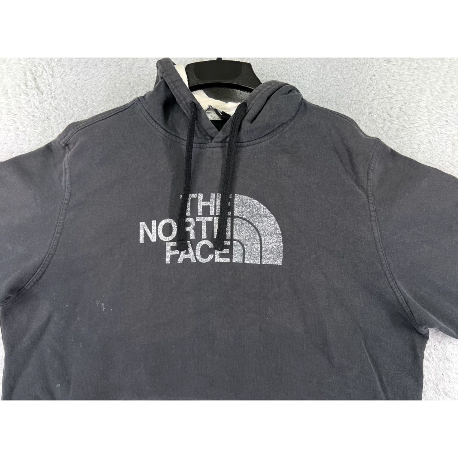 The North Face The North Face Sweat er Men XL Black Polyester Jersey Pullover Hoodie Crew Neck Regular Fit Hooded Pockets Logo Embroidered Men’s Sweater, Read Size US XL / EU 56 / 4 - 4 Thumbnail