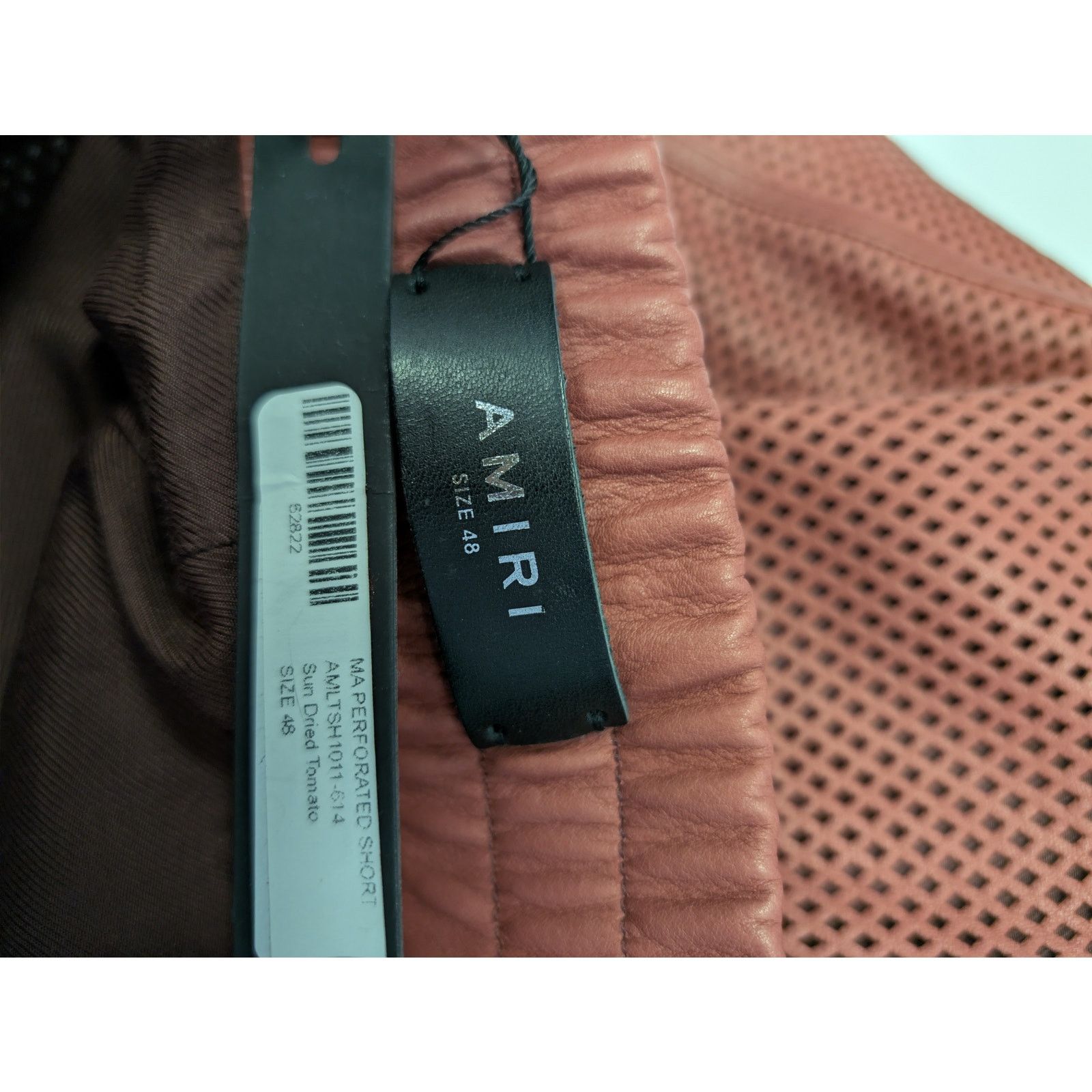 Amiri o1rshd1 MA Perforated Leather Shorts in Sun Dried Tomato Size US 32 / EU 48 - 23 Thumbnail