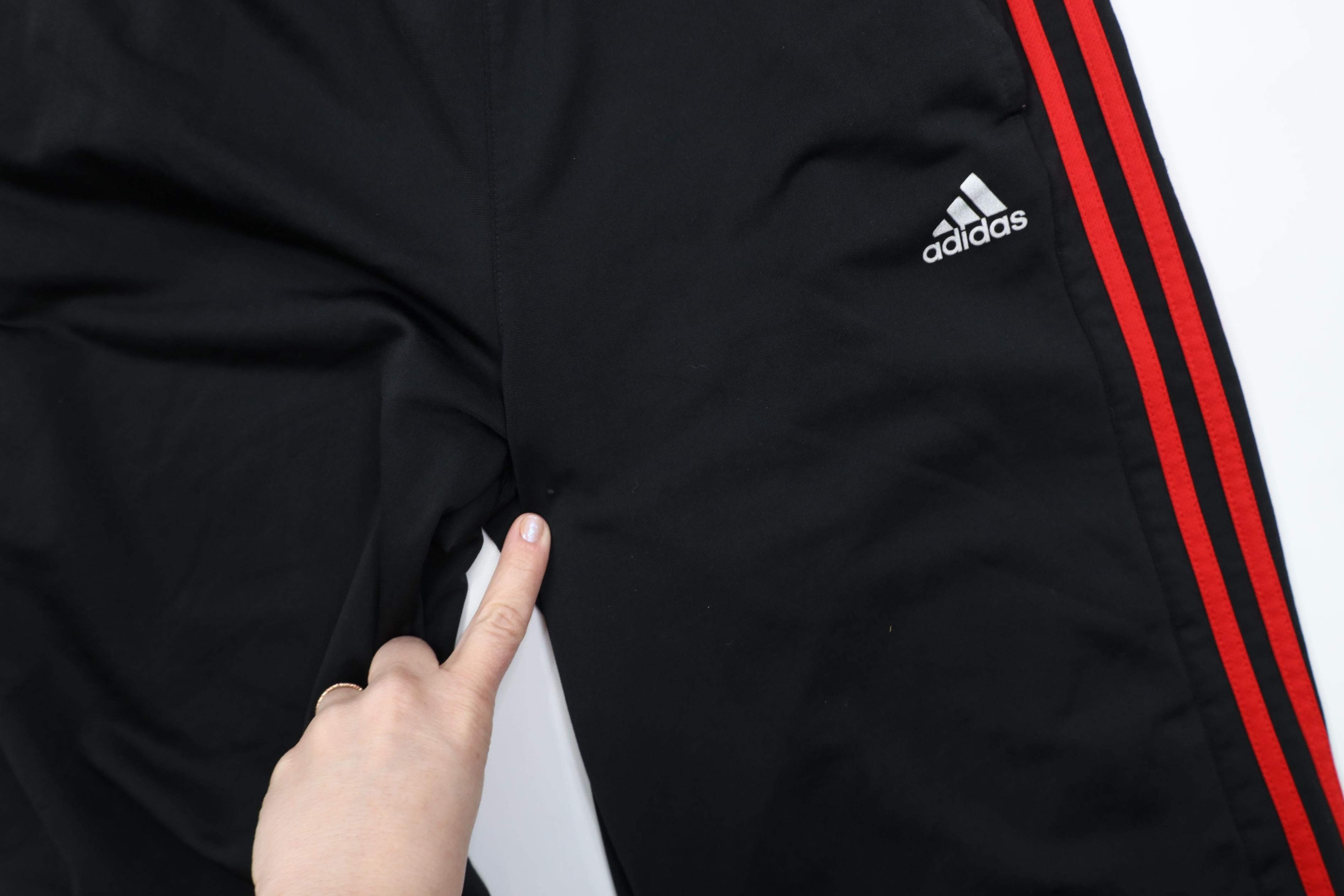 Adidas Vintage Y2K Adidas Striped Wide Leg Sweatpants Pants Black Size US 36 / EU 52 - 13 Thumbnail
