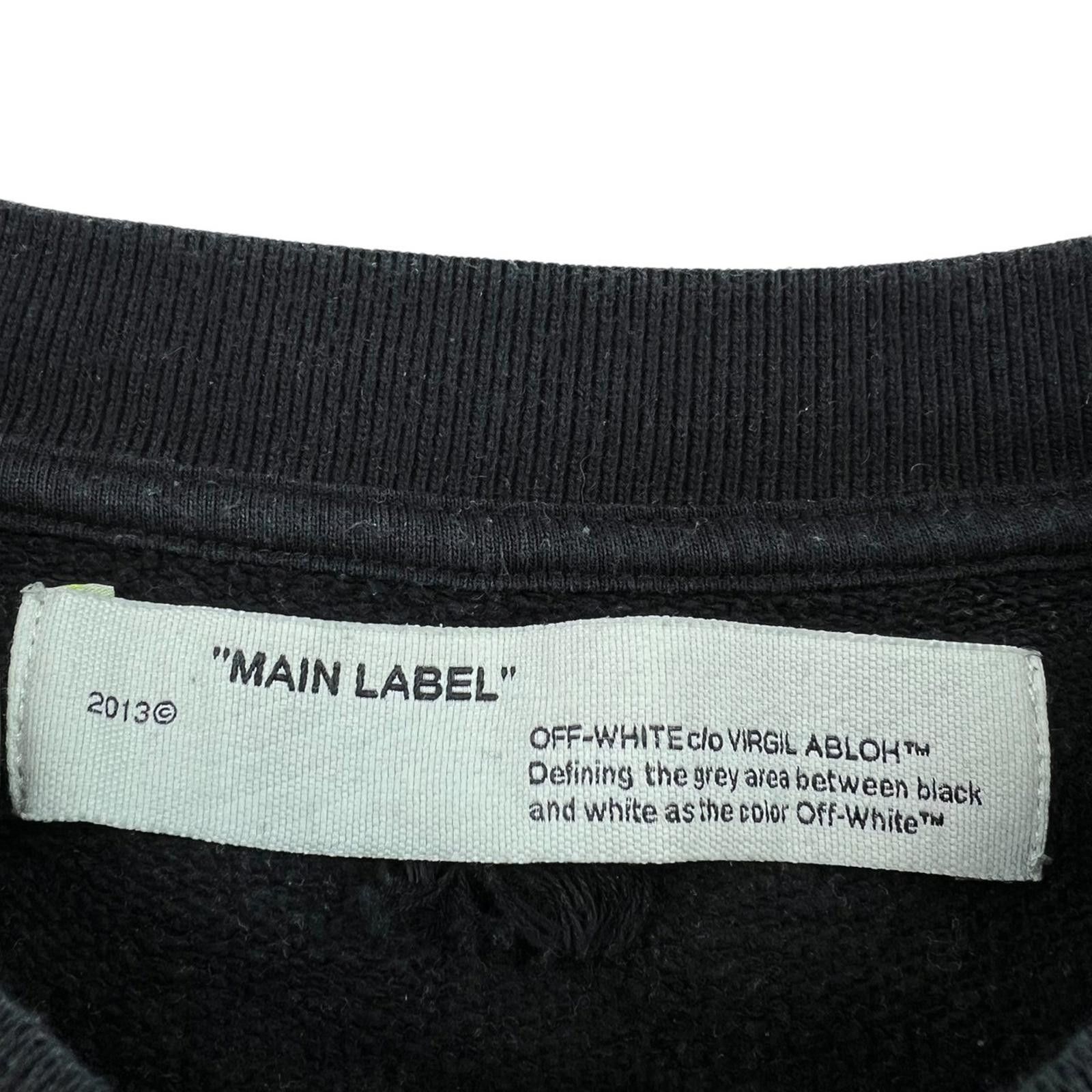 Off-White Off-White Black Fence Arrows Sweatshirt Size US XL / EU 56 / 4 - 5 Thumbnail