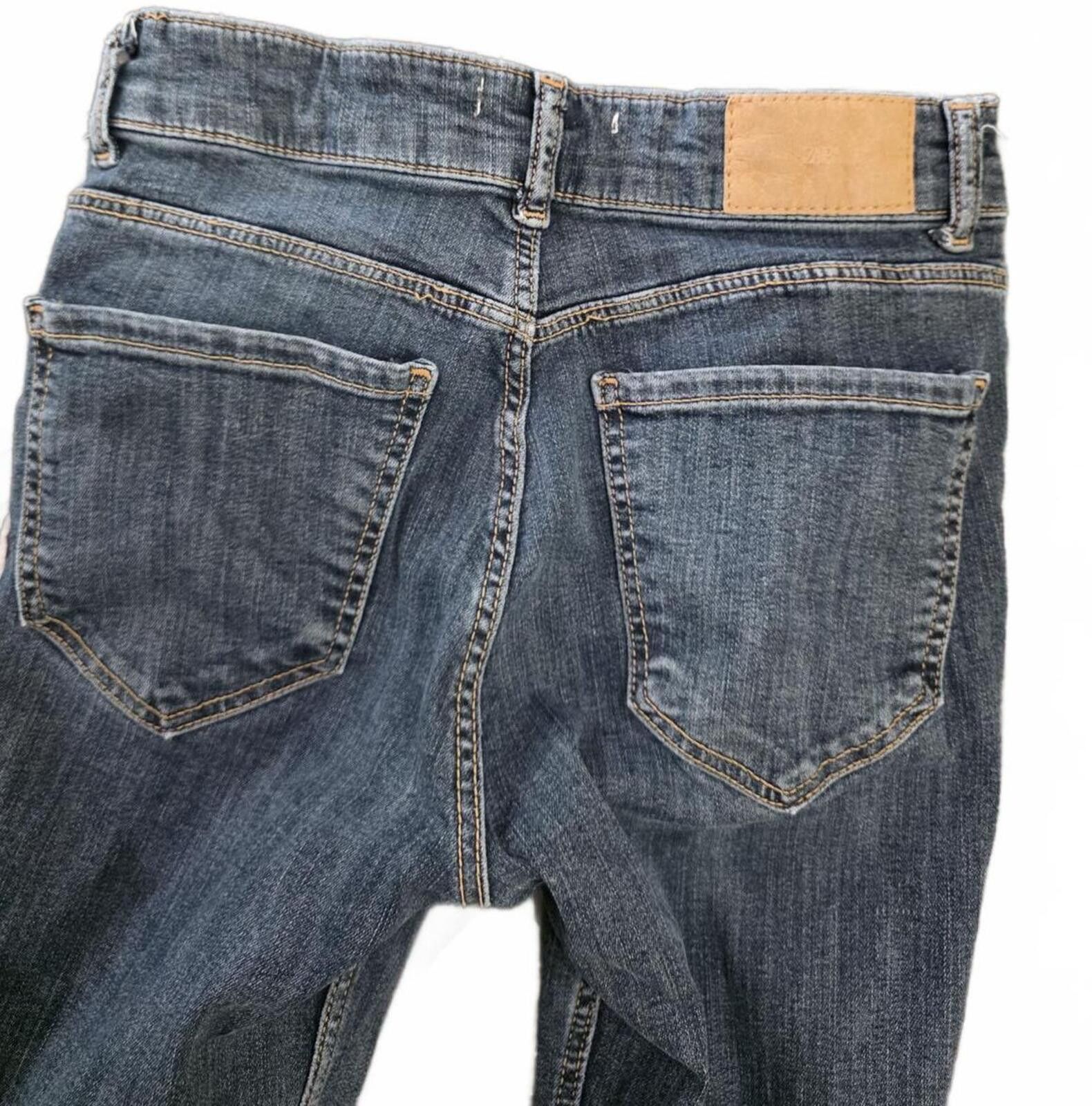 Zara Zara High-Rise Skinny Jeans in Classic Blue Denim Size 6 Size 28" / US 6 / IT 42 - 4 Thumbnail