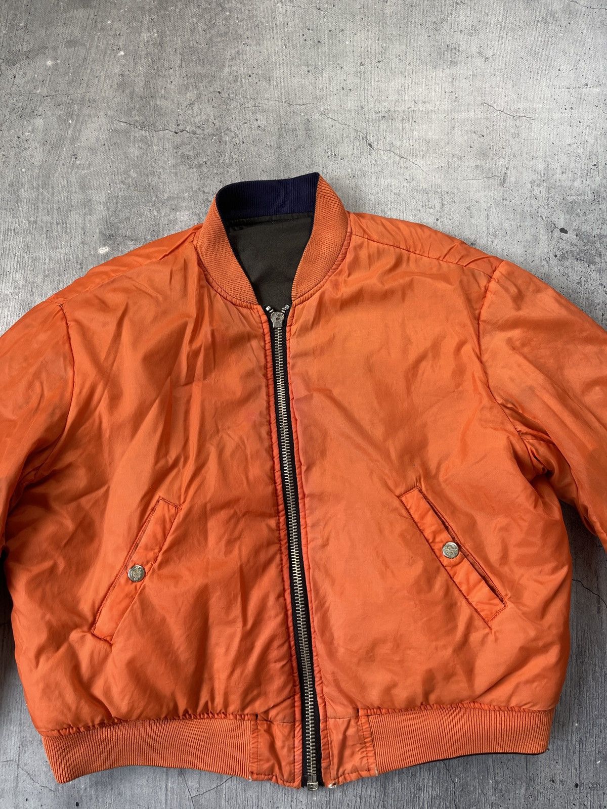Mens Vintage Harley Davidson Bomber Jacket Big Logo Size L