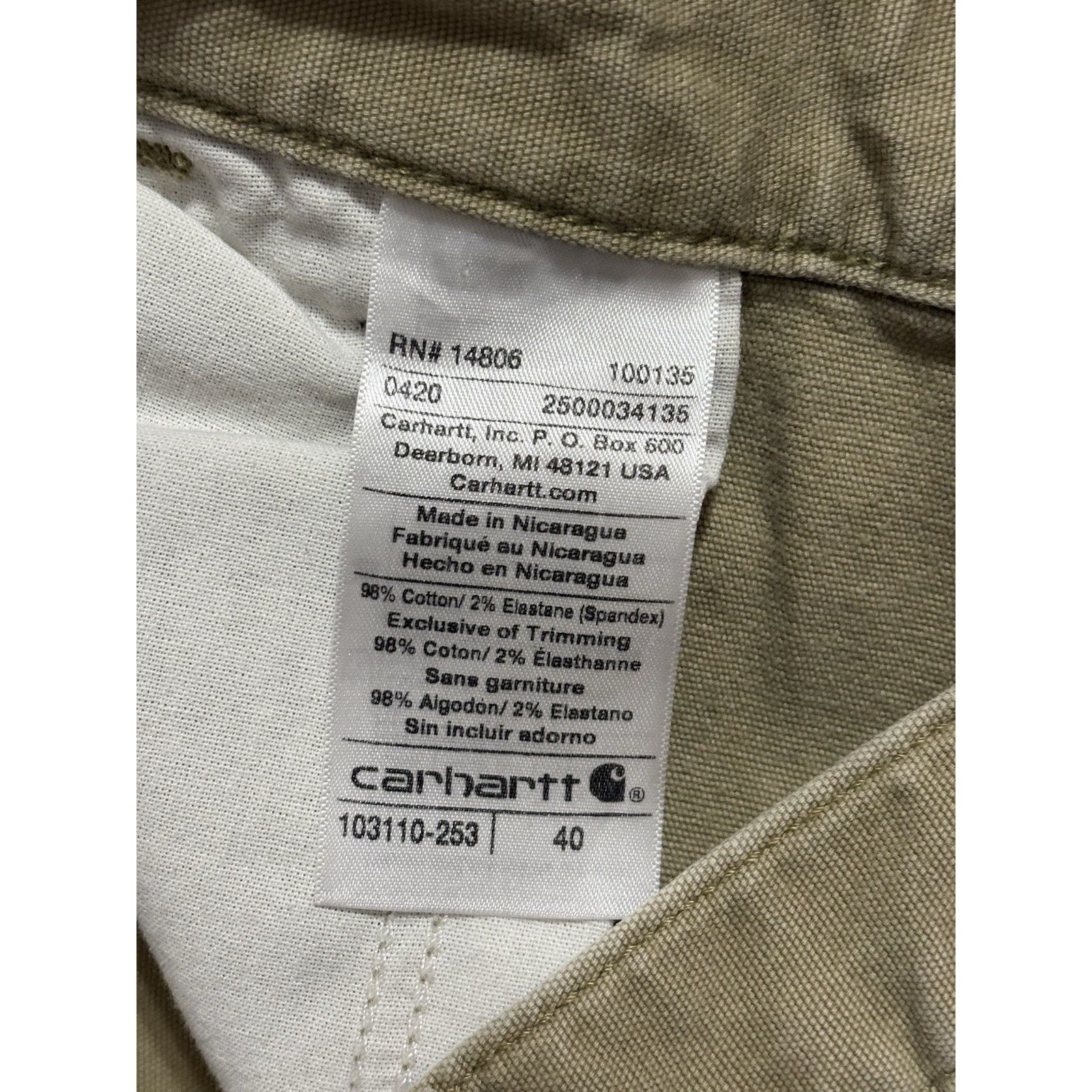 Carhartt Carhartt Khaki Workwear Long Baggy Shorts Y2K - Men’s 40 Size US 40 / EU 56 - 5 Thumbnail