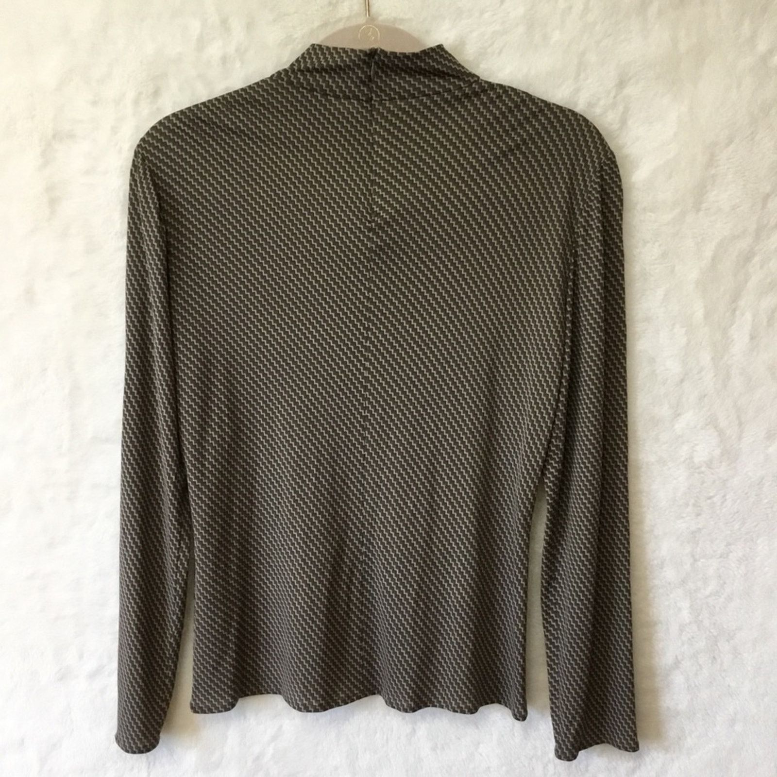 Other Unite! Olive Green Pattern Long Sleeve Top Size M / US 6-8 / IT 42-44 - 6 Thumbnail