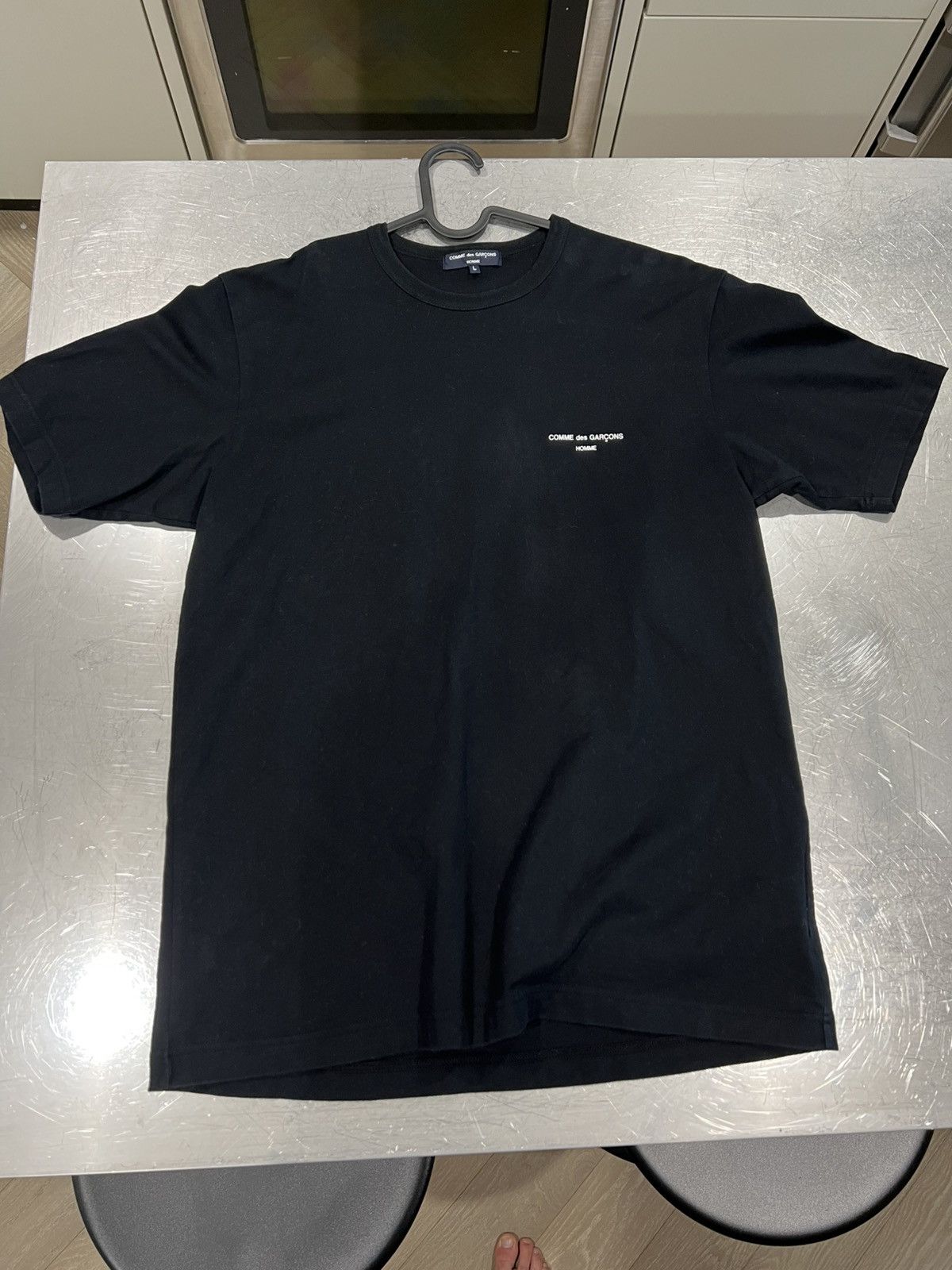 Comme des Garcons Short Sleeve Black CDG 1986 ete logo print