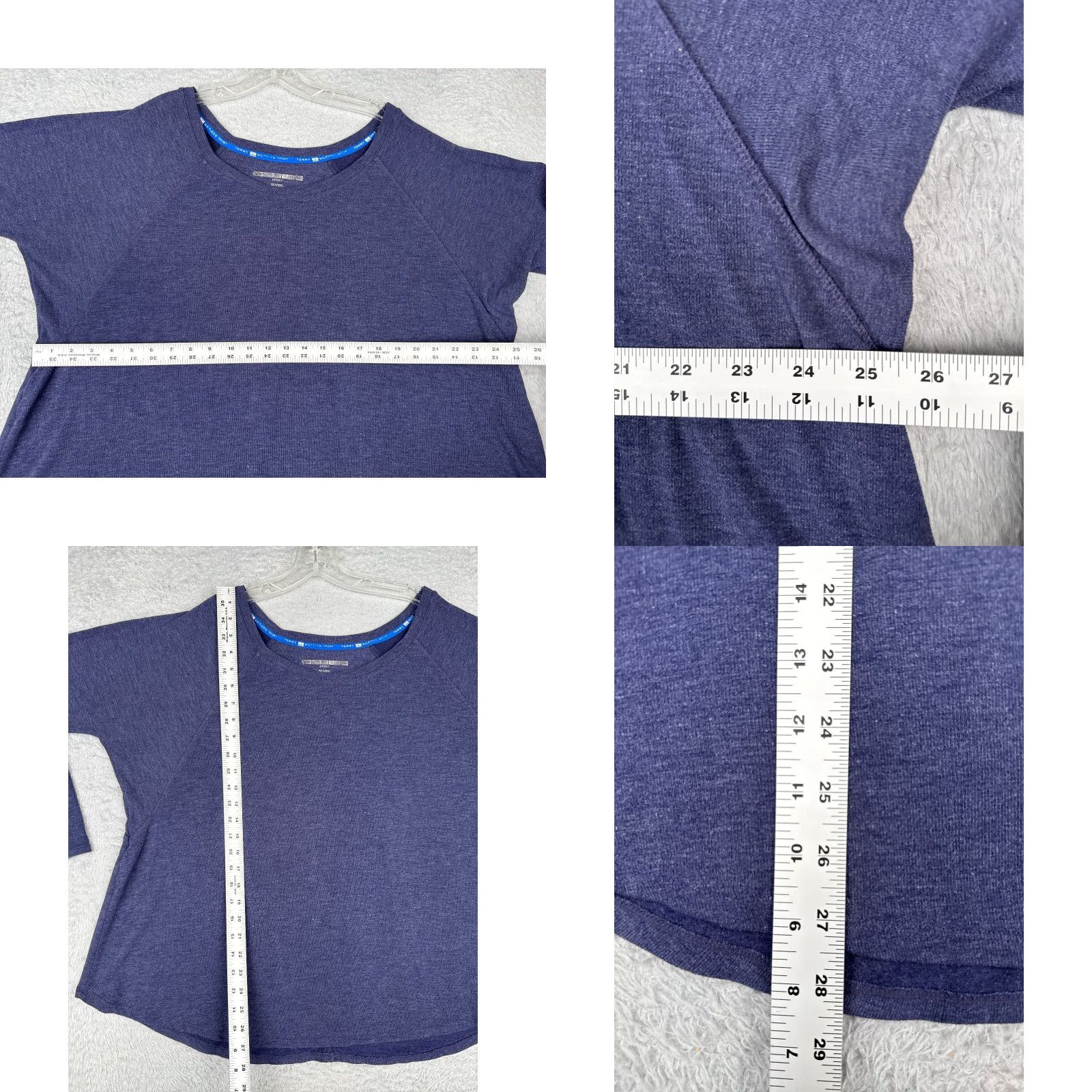 Tommy Hilfiger Tommy Hilfiger Sport Shirt Women XL Blue Long Sleeve Polyester Blend Size XL / US 12-14 / IT 48-50 - 8 Thumbnail