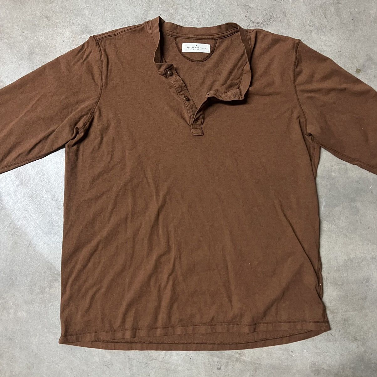 Designer × Imogene + Willie Imogene and Willie 1/4 quarter Henley L/S Shirt Size US XL / EU 56 / 4 - 3 Thumbnail