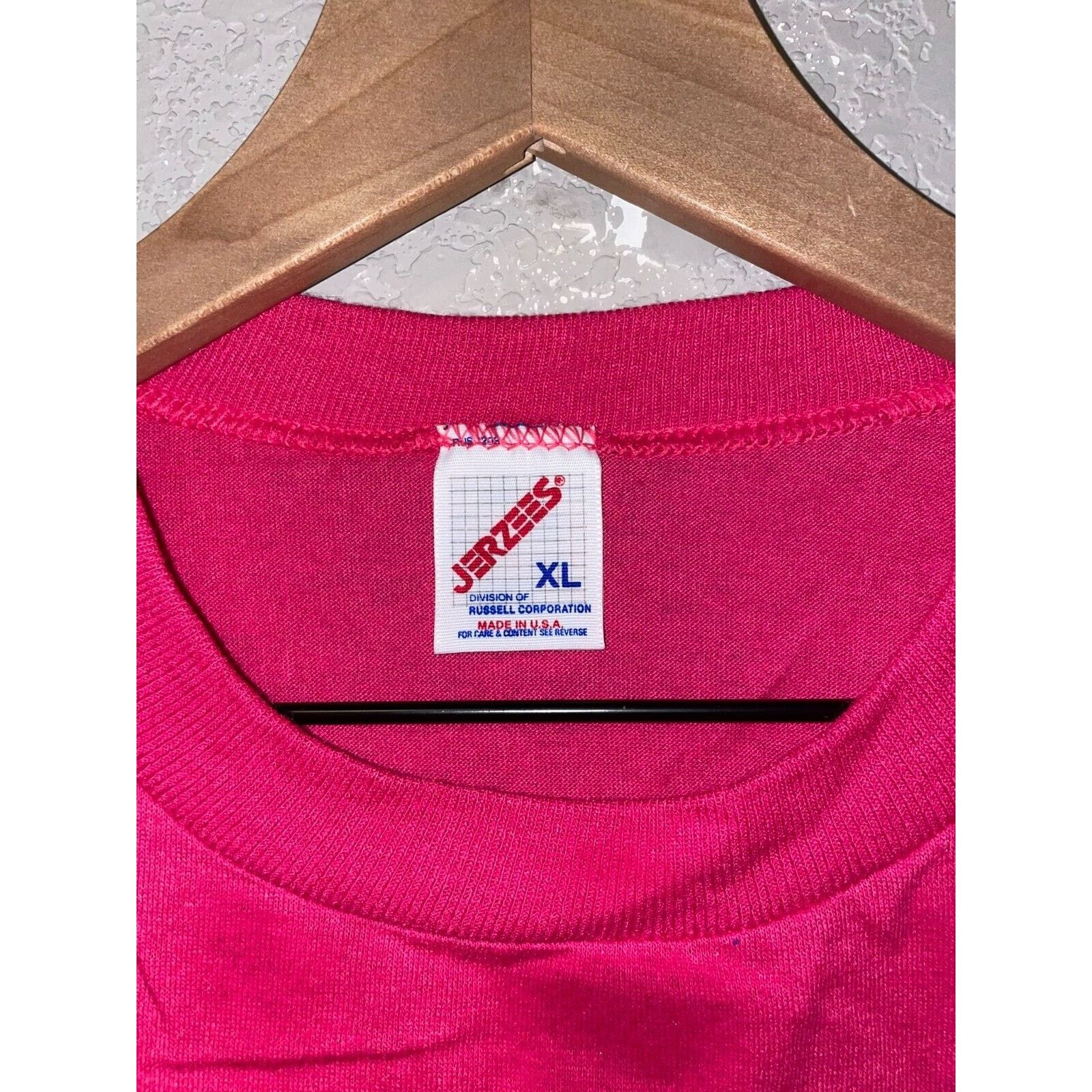 Jerzees Vintage Reno Shirt Tee Flower Graphic Pink Shirt VTG 1990s X Size US XL / EU 56 / 4 - 8 Thumbnail