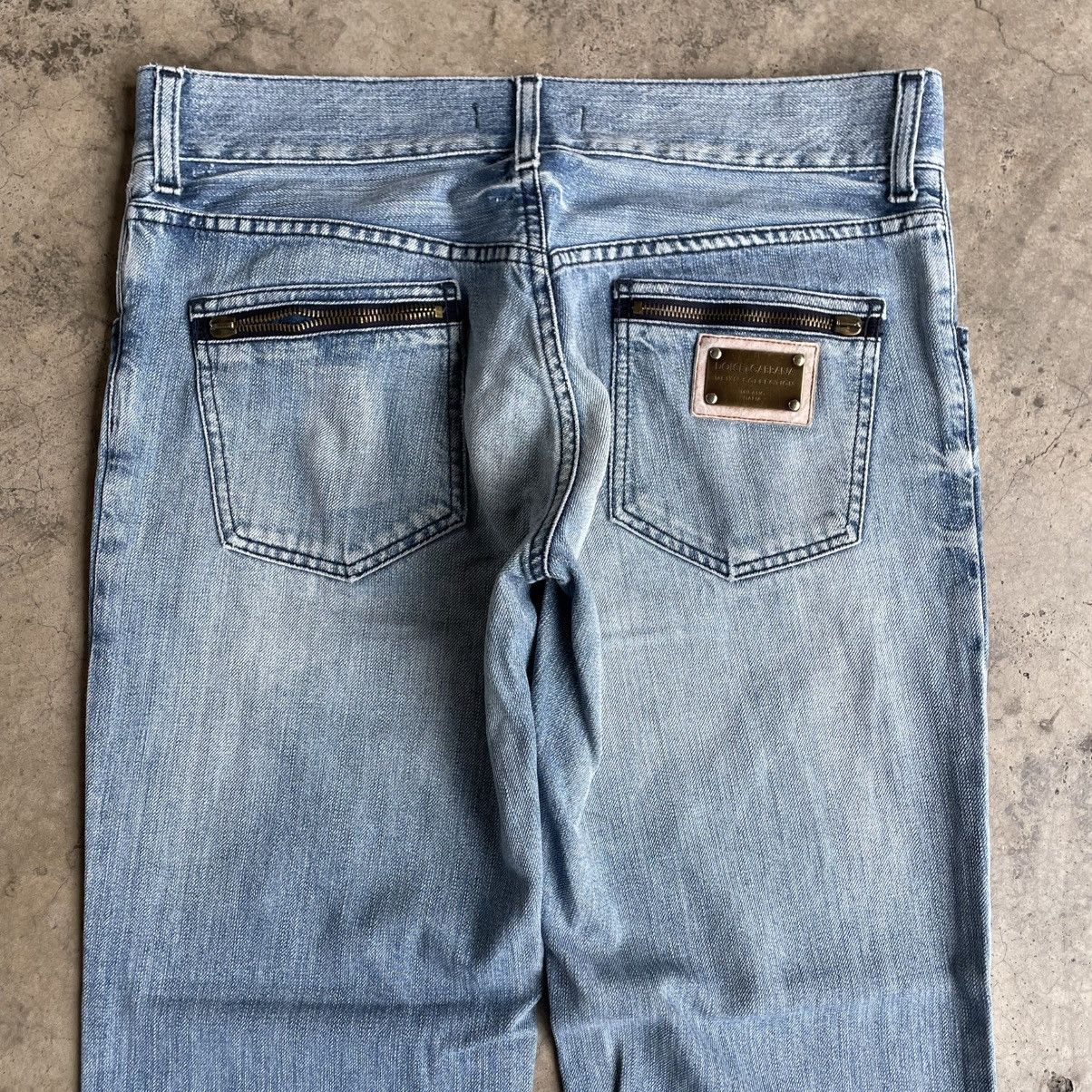 Dolce & Gabbana 🔥Dolce & Gabbana Stoned Washed Regular Straight Denim Jeans Size US 33 - 5 Thumbnail