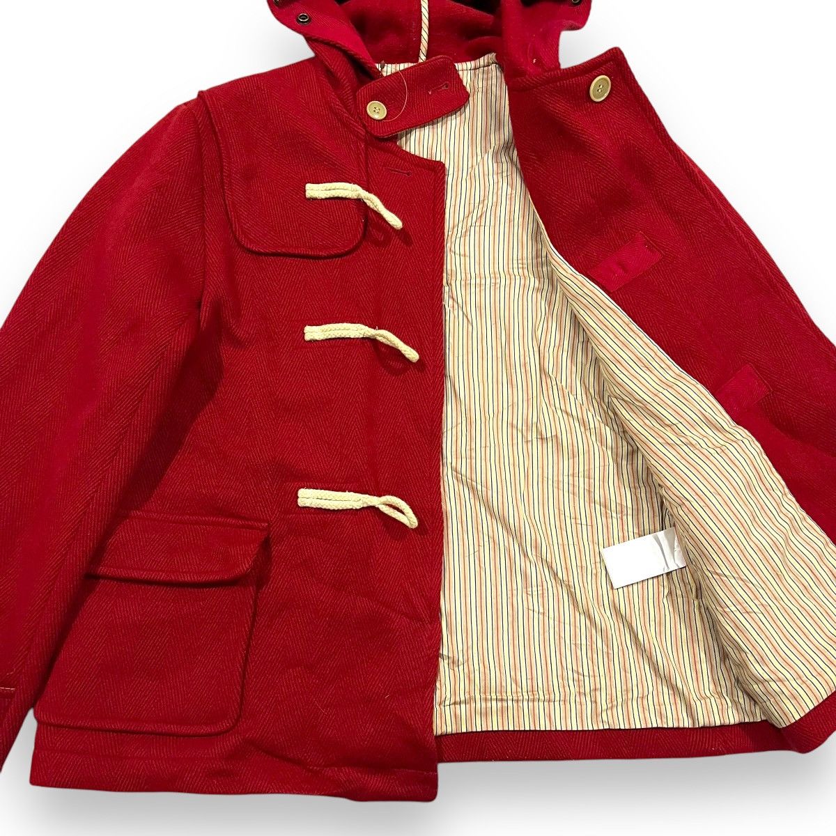 Beams Plus 🇯🇵 VINTAGE BEAMS BOY WOOL BLEND DUFFLE COAT Size US M / EU 48-50 / 2 - 5 Thumbnail