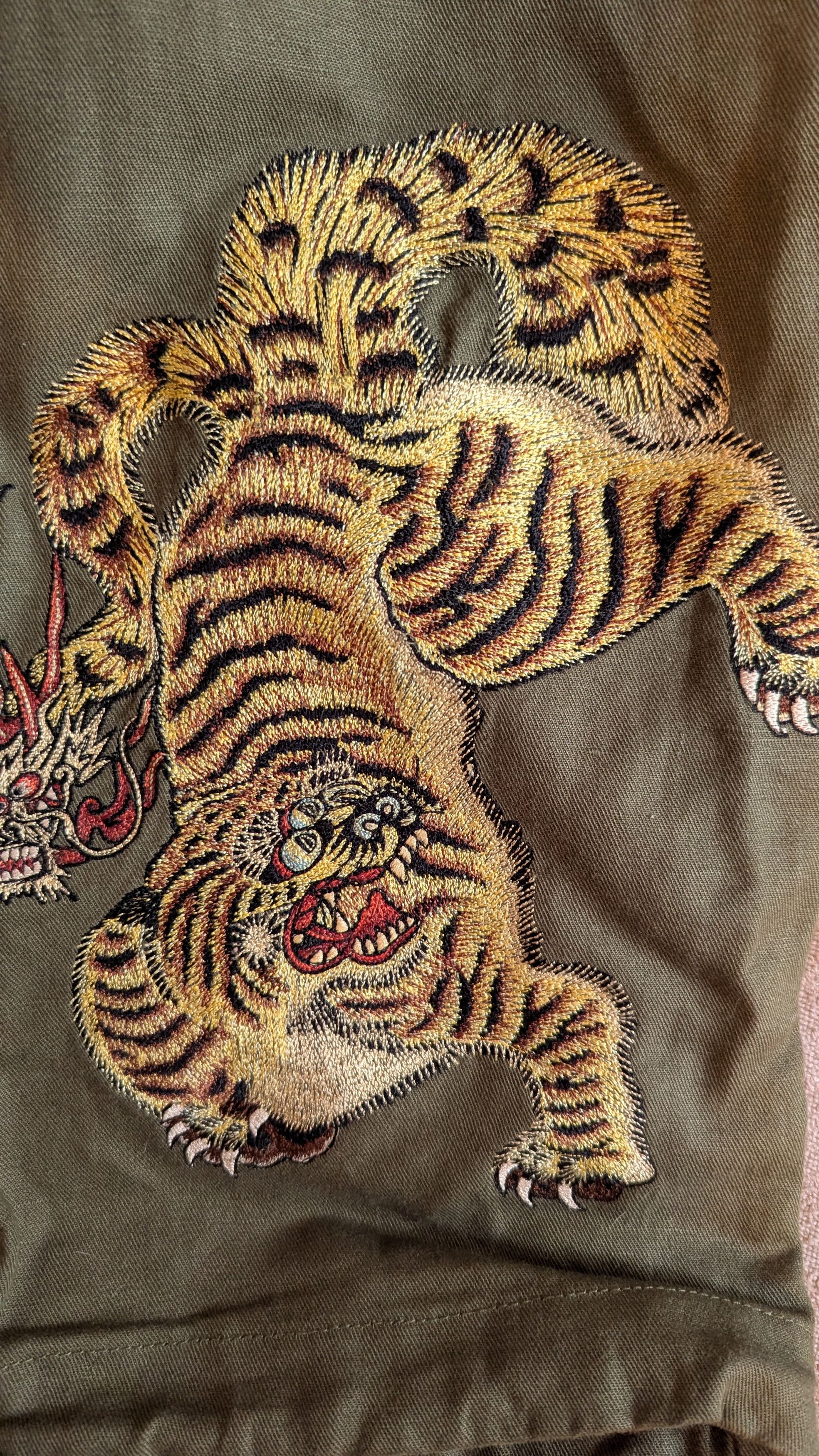 Maharishi Olive Maha Embroidered Tiger Snopants UNWORN AW 23 Size S/M Size US 30 / EU 46 - 4 Thumbnail
