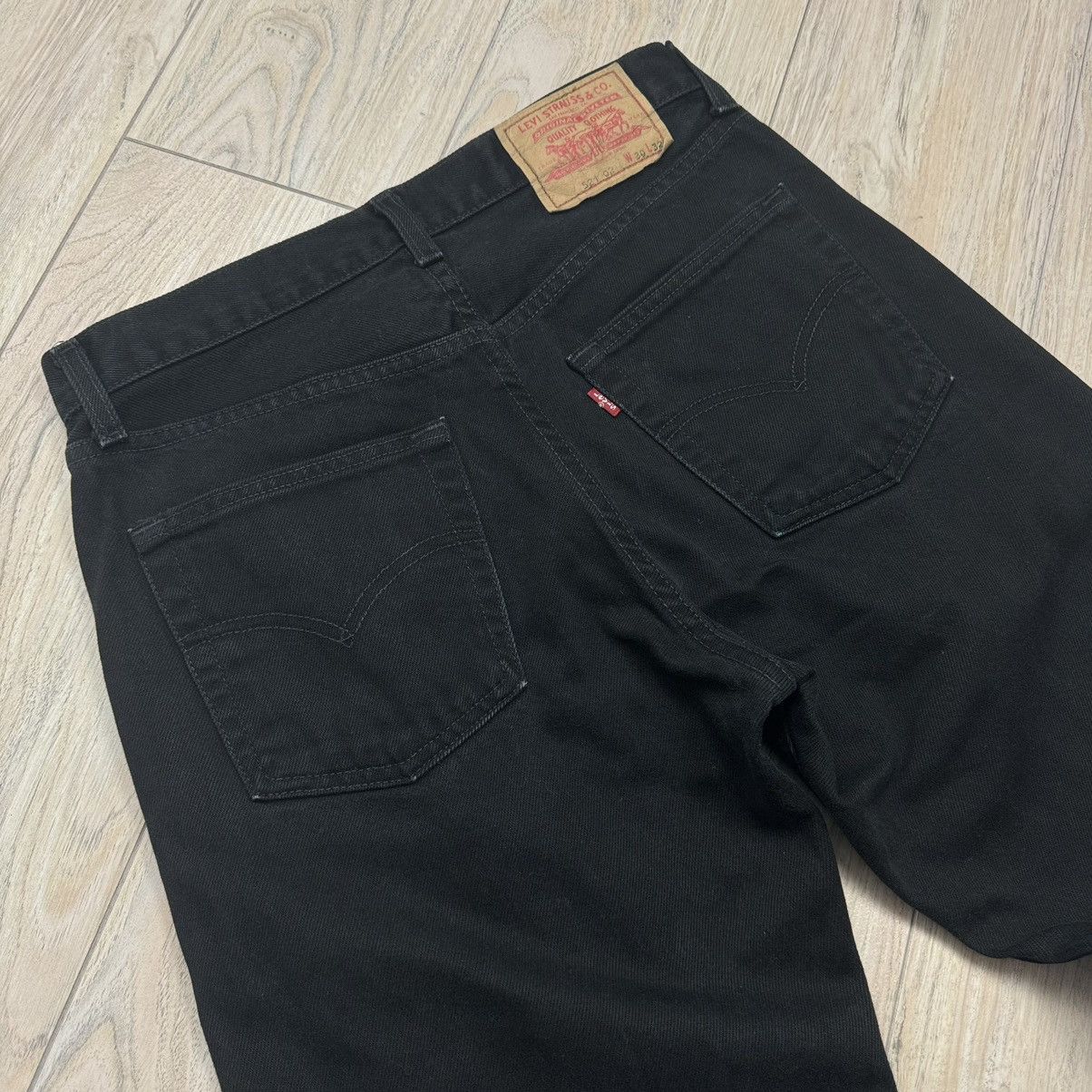 Levi's Crazy Vintage Y2K Levi’s 521 XX Black Wash Denim Jeans Size US 30 / EU 46 - 11 Thumbnail