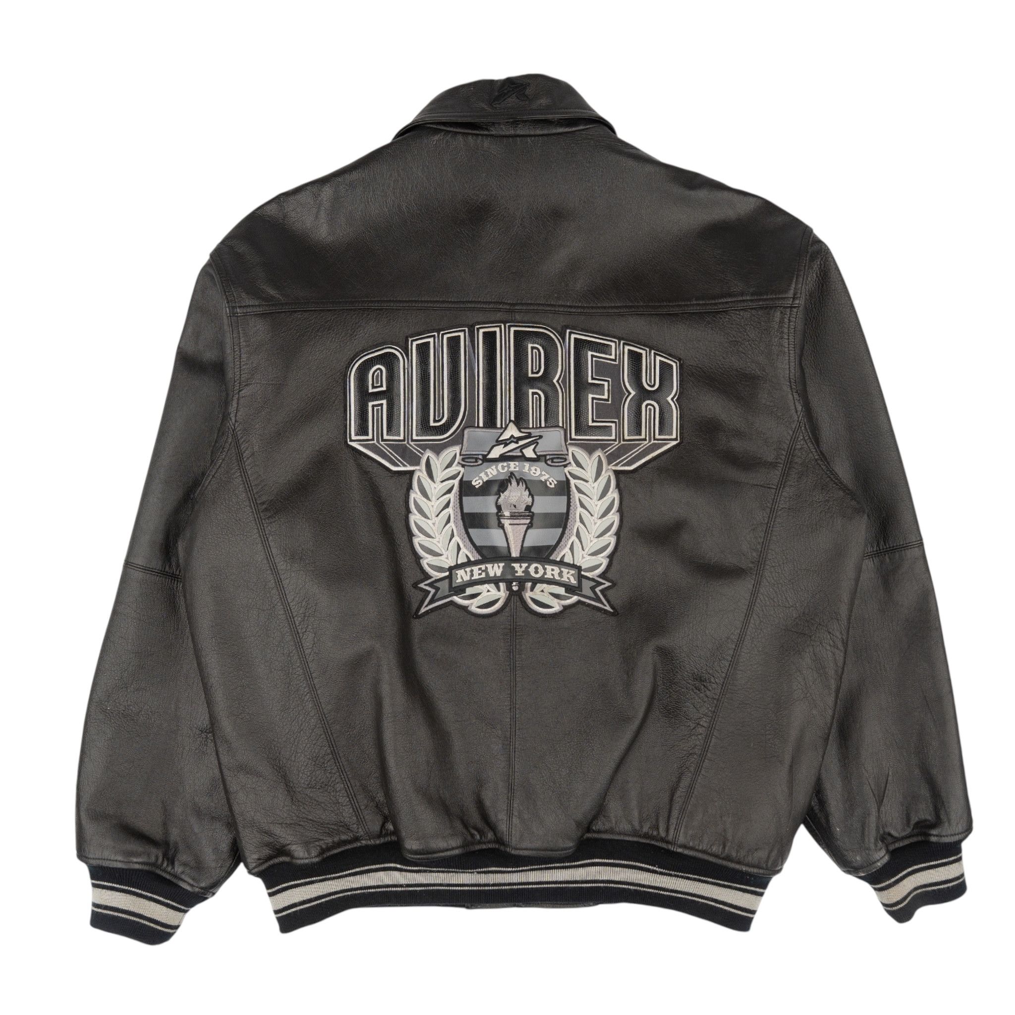 Avirex Avirex “Ghost Rider” NYC Leather Jacket | Grailed