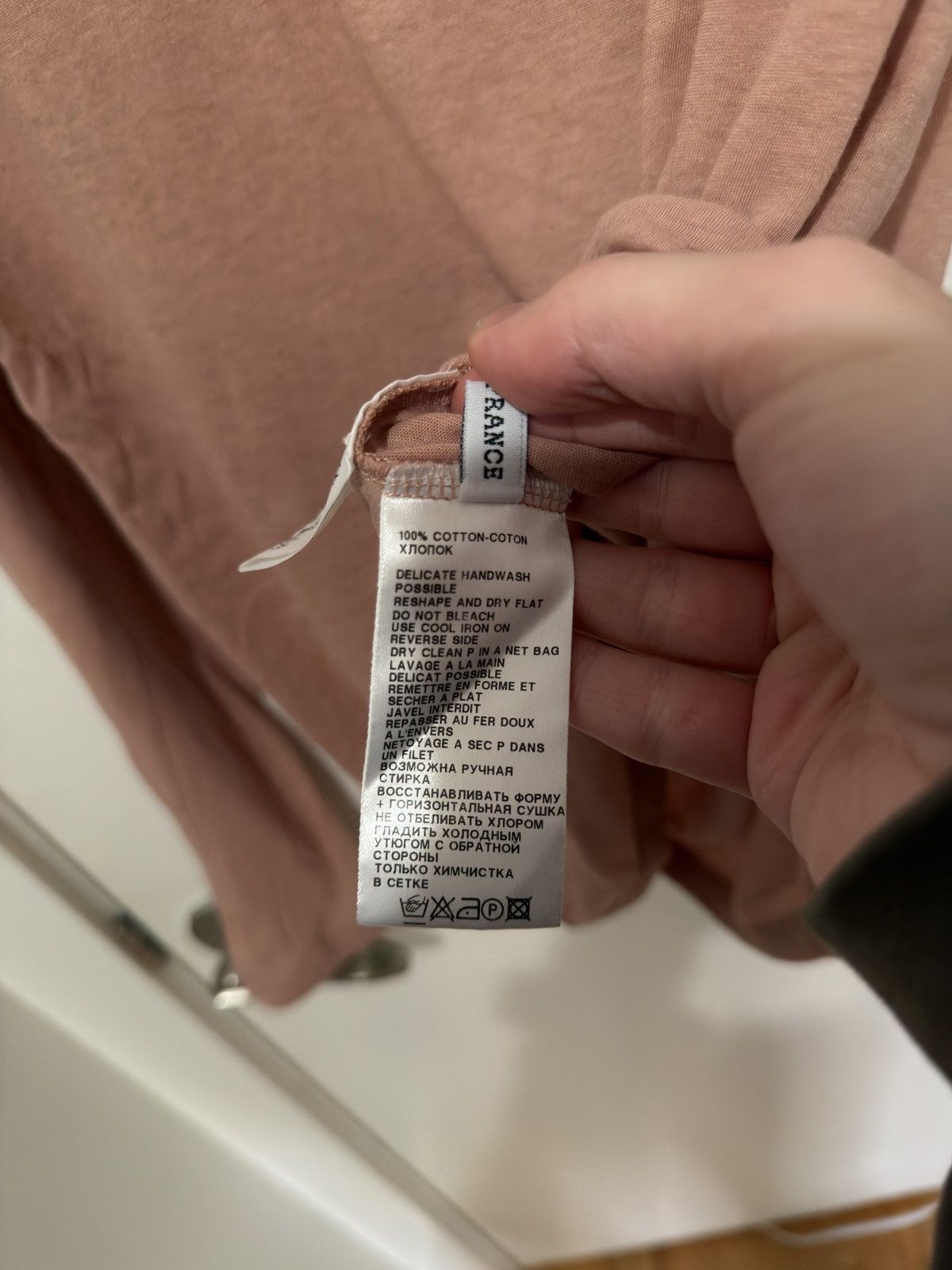 Ann Demeulemeester Pink "What Remains is Future" Longsleeve Size US S / EU 44-46 / 1 - 3 Thumbnail