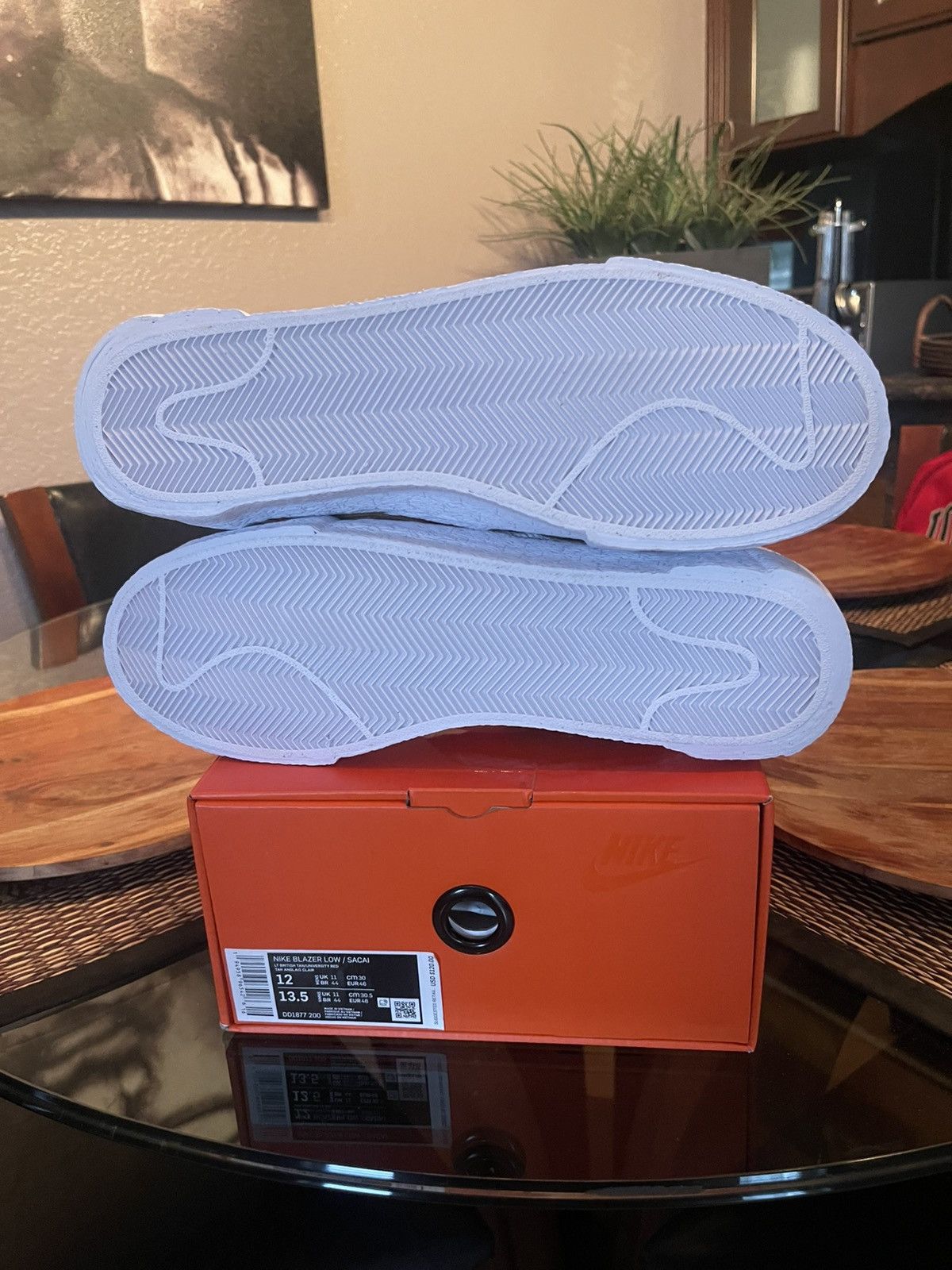 Nike × Sacai Nike x Sacai Blazer Low “British Tan” Size US 12 / EU 45 - 8 Thumbnail