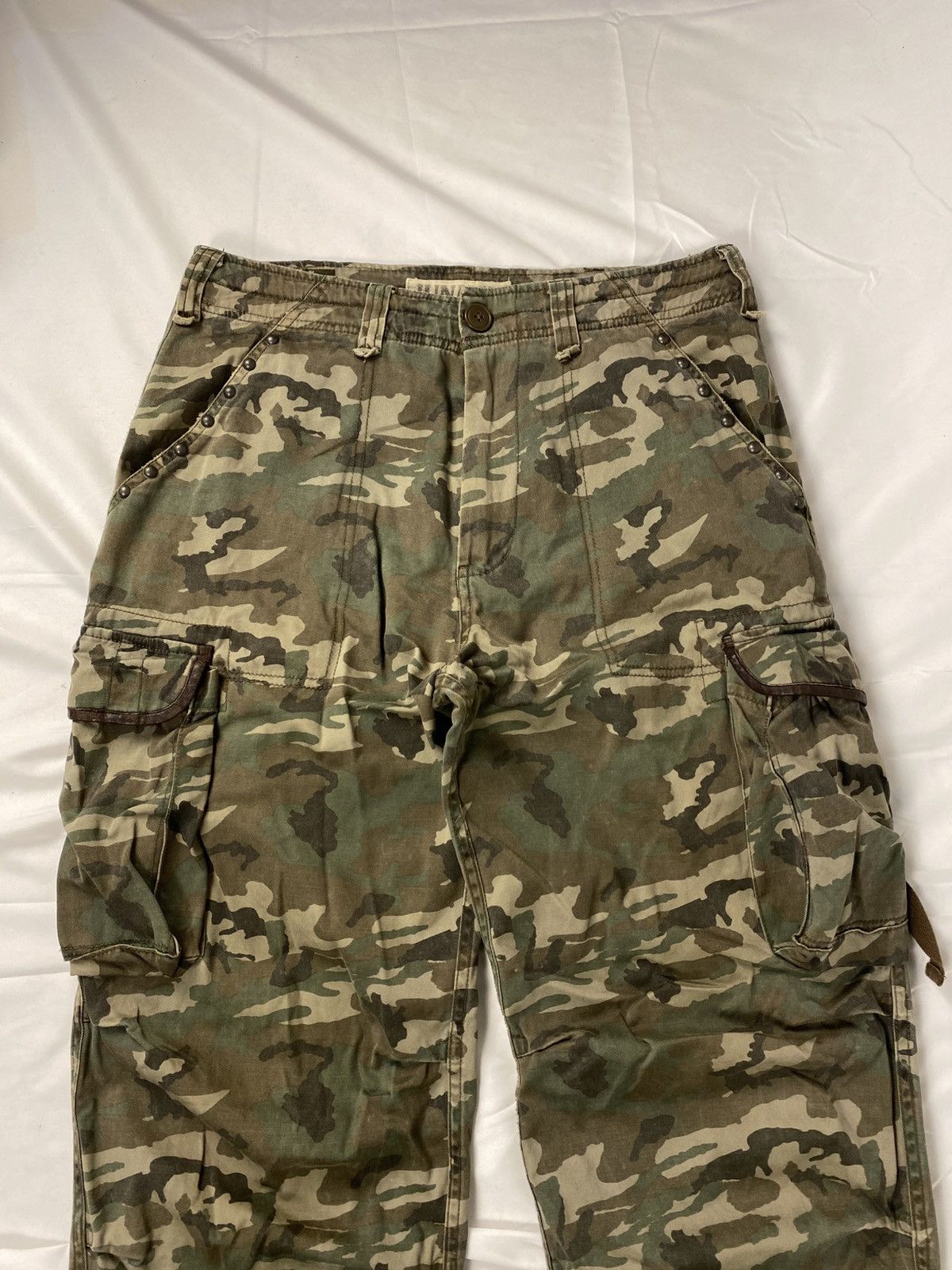 Jun Takahashi 2000 Jun Men Cargo Camo Studded Multipocket Bondage Size US 33 - 6 Thumbnail