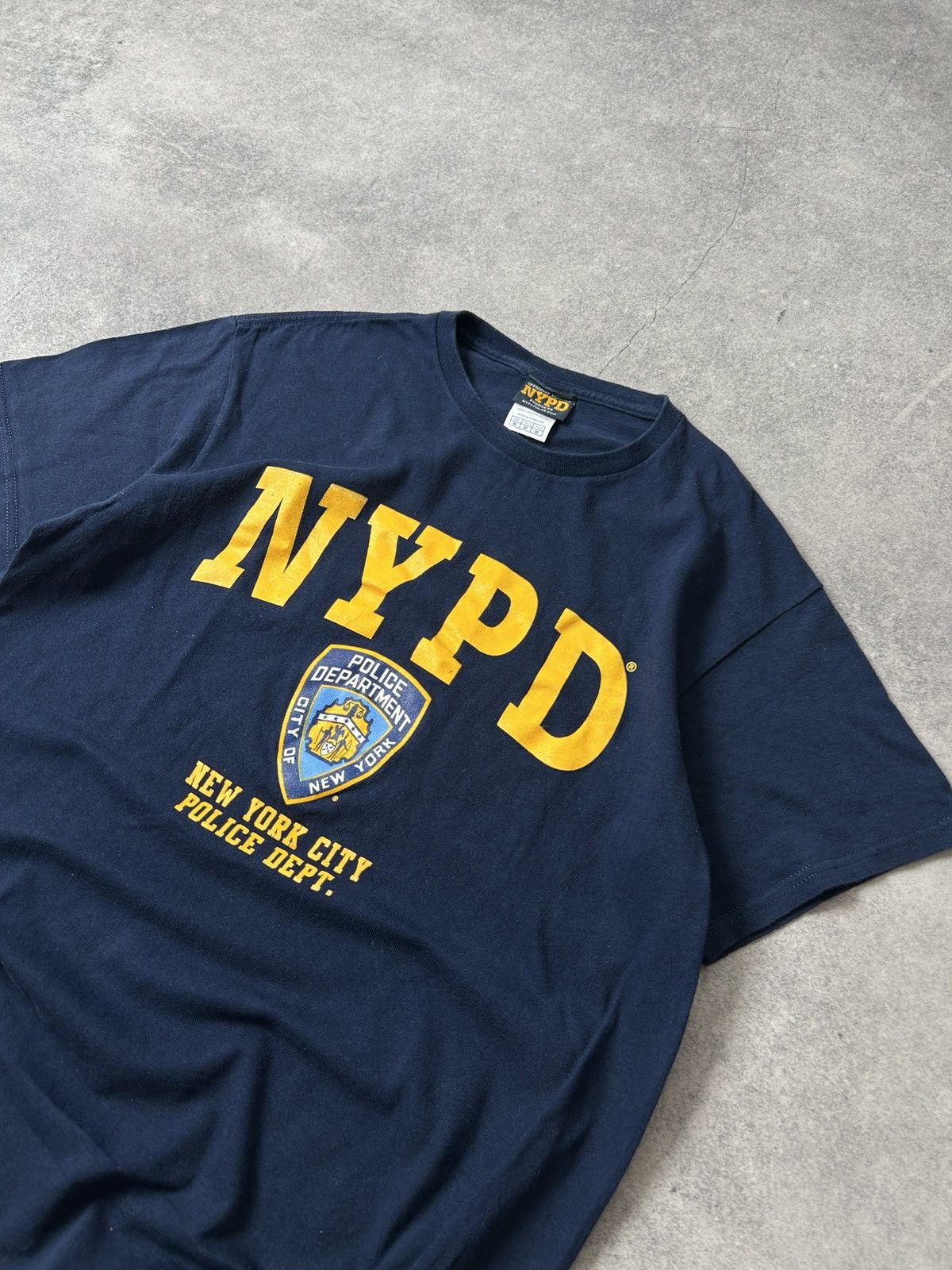 Vintage Vintage NYPD big logo shirt mens y2k Size US M / EU 48-50 / 2 - 2 Thumbnail