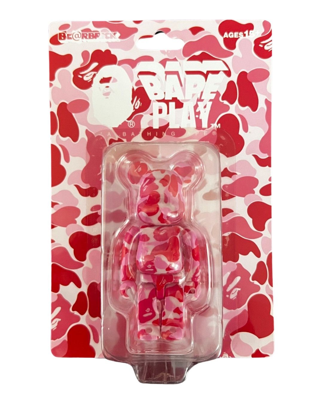 image of 2012 Bearbrick Bape Play 100% Pink Camo in Green, Men's